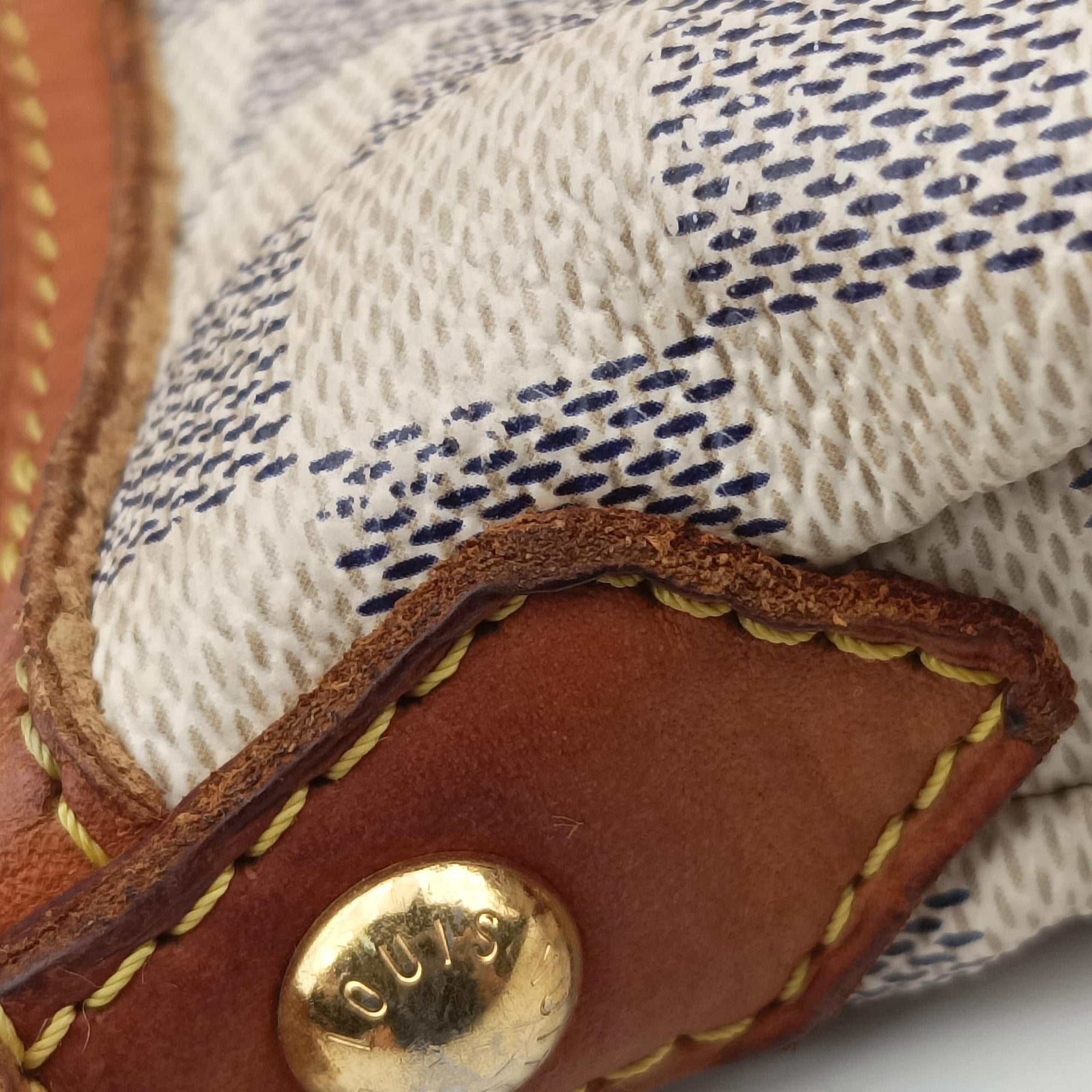 Pre-owned Louis Vuitton SIRACUSA PM AZUR Damier Canvas N41113 shoulderbag | stylenewstar