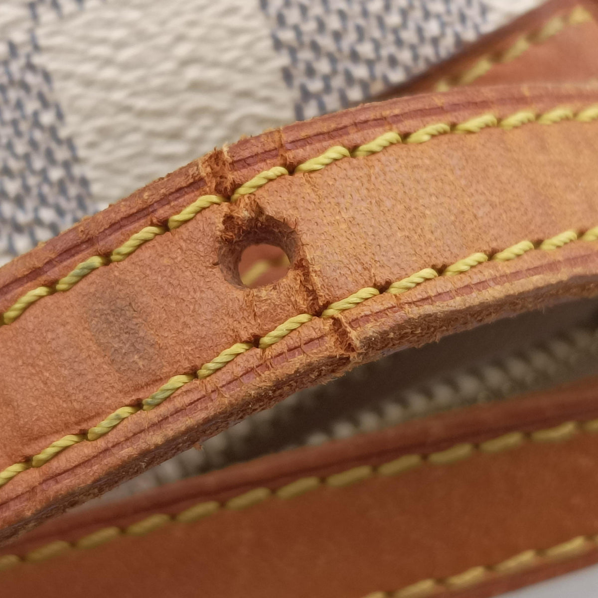 Pre-owned Louis Vuitton SIRACUSA PM AZUR Damier Canvas N41113 shoulderbag | stylenewstar