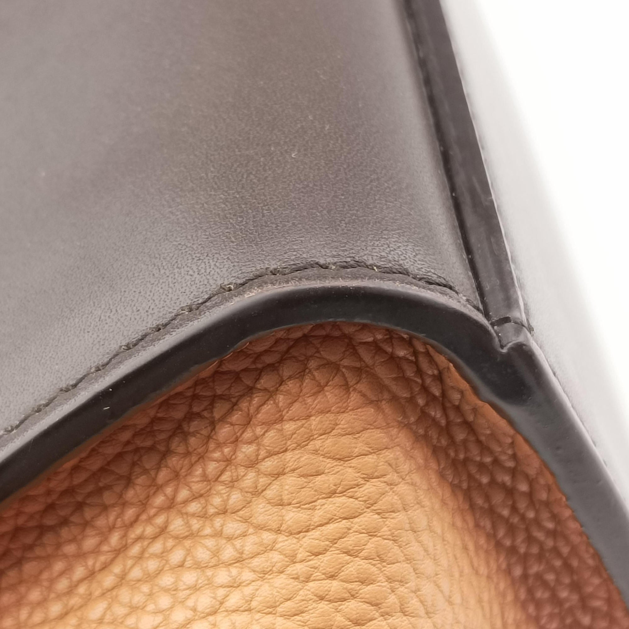 Pre-owned Celine Trapeze Green × Brown × Orange leather  shoulderbag | stylenewstar