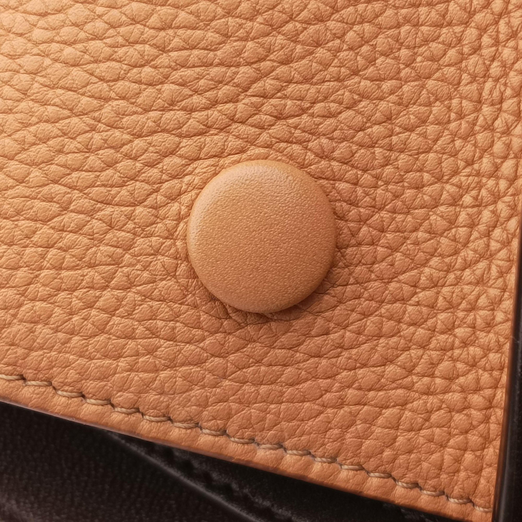 Pre-owned Celine Trapeze Green × Brown × Orange leather  shoulderbag | stylenewstar