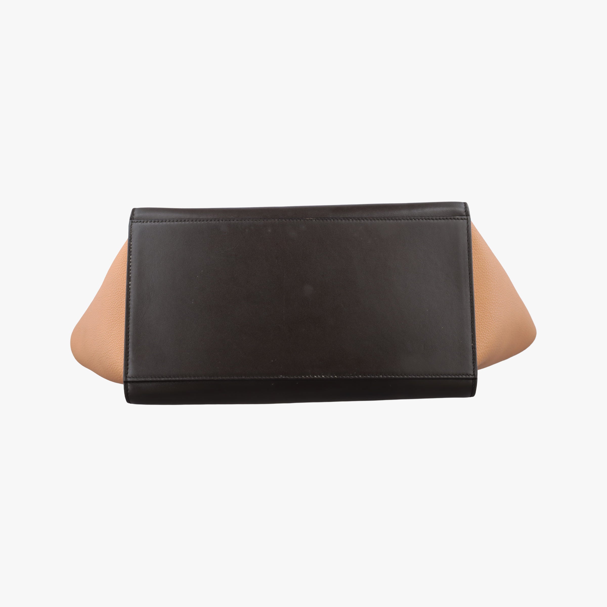 Pre-owned Celine Trapeze Green × Brown × Orange leather  shoulderbag | stylenewstar