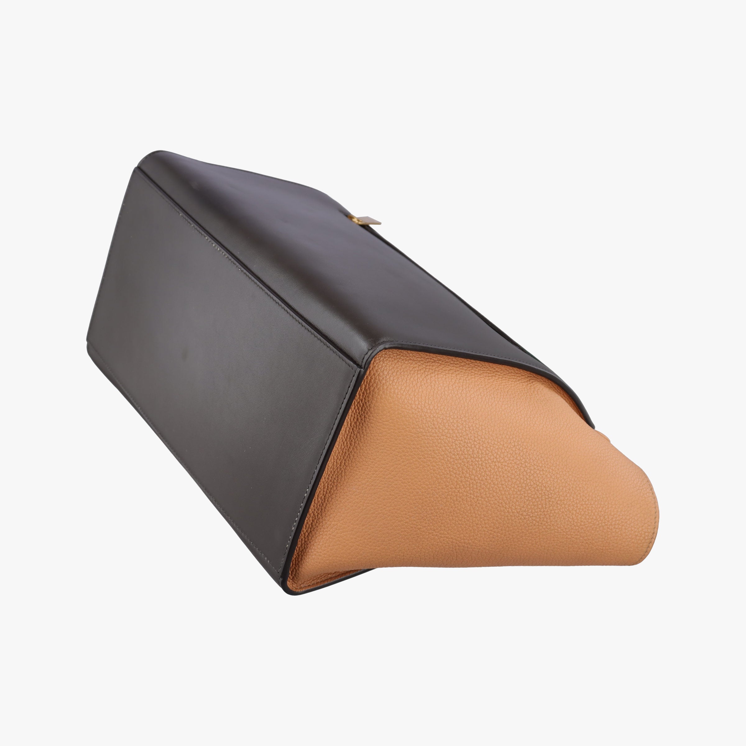 Pre-owned Celine Trapeze Green × Brown × Orange leather  shoulderbag | stylenewstar