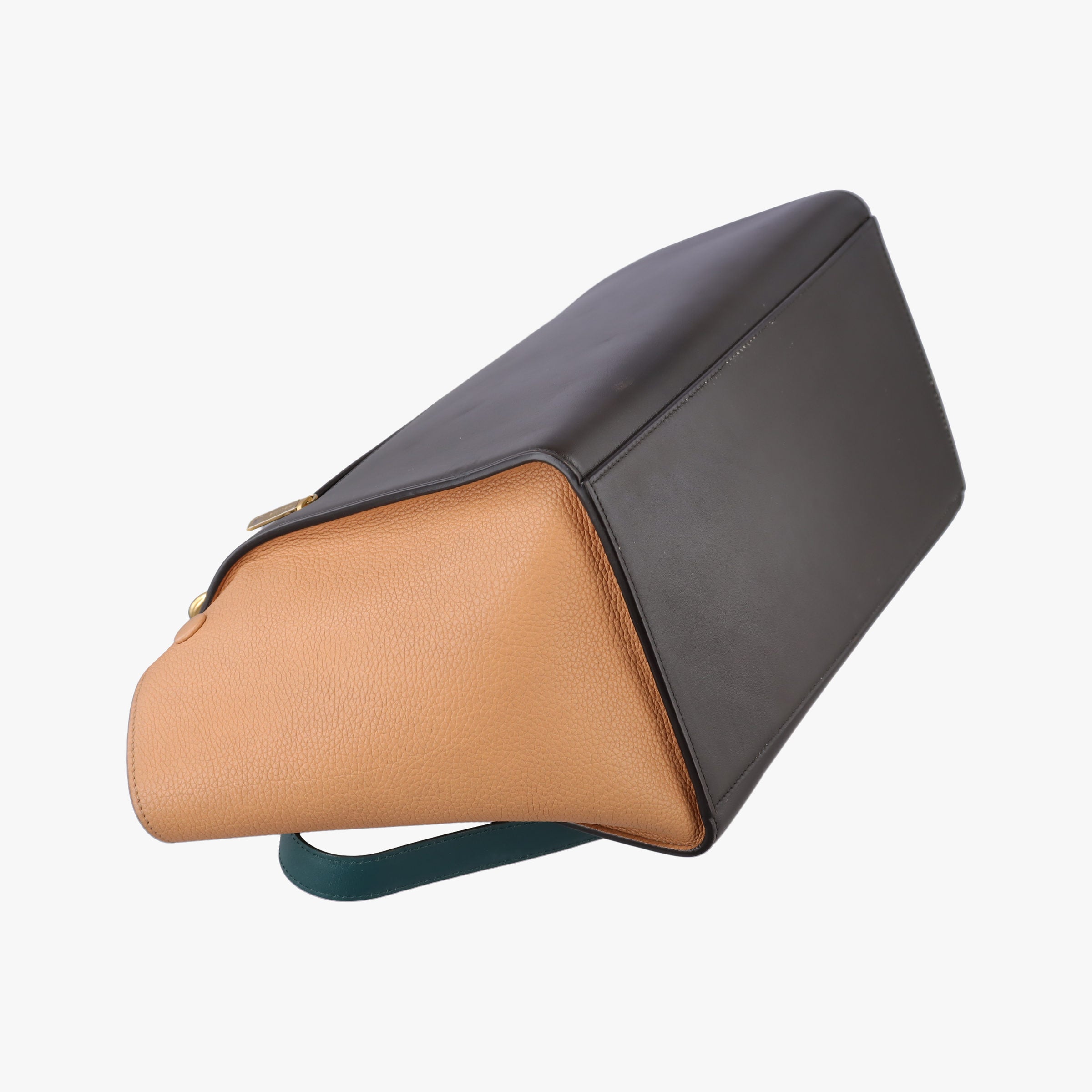 Pre-owned Celine Trapeze Green × Brown × Orange leather  shoulderbag | stylenewstar