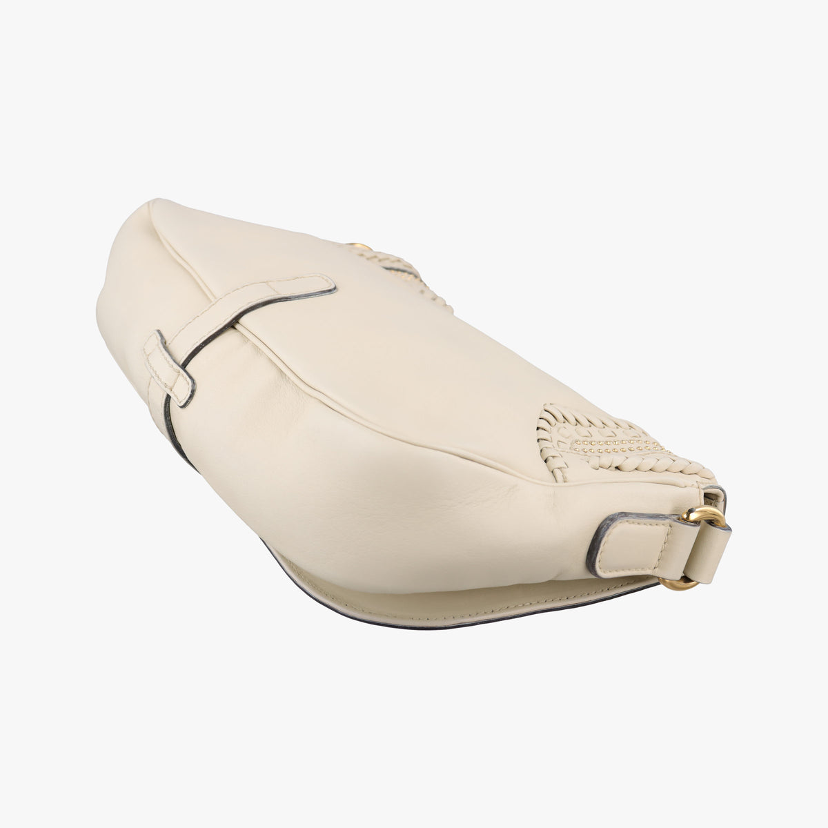 Secondhand Gucci Tassel Handmade Medium Flap White Leather 263954 shoulderbag | stylenewstar