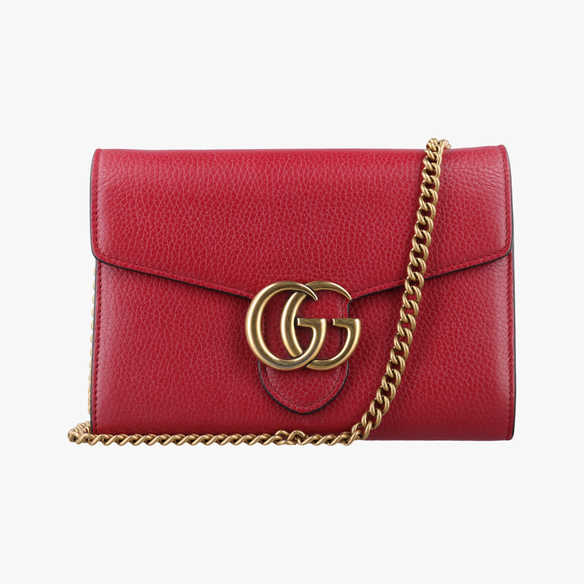Vintage Gucci GG Marmont Red Leather 401232 shoulderbag | stylenewstar