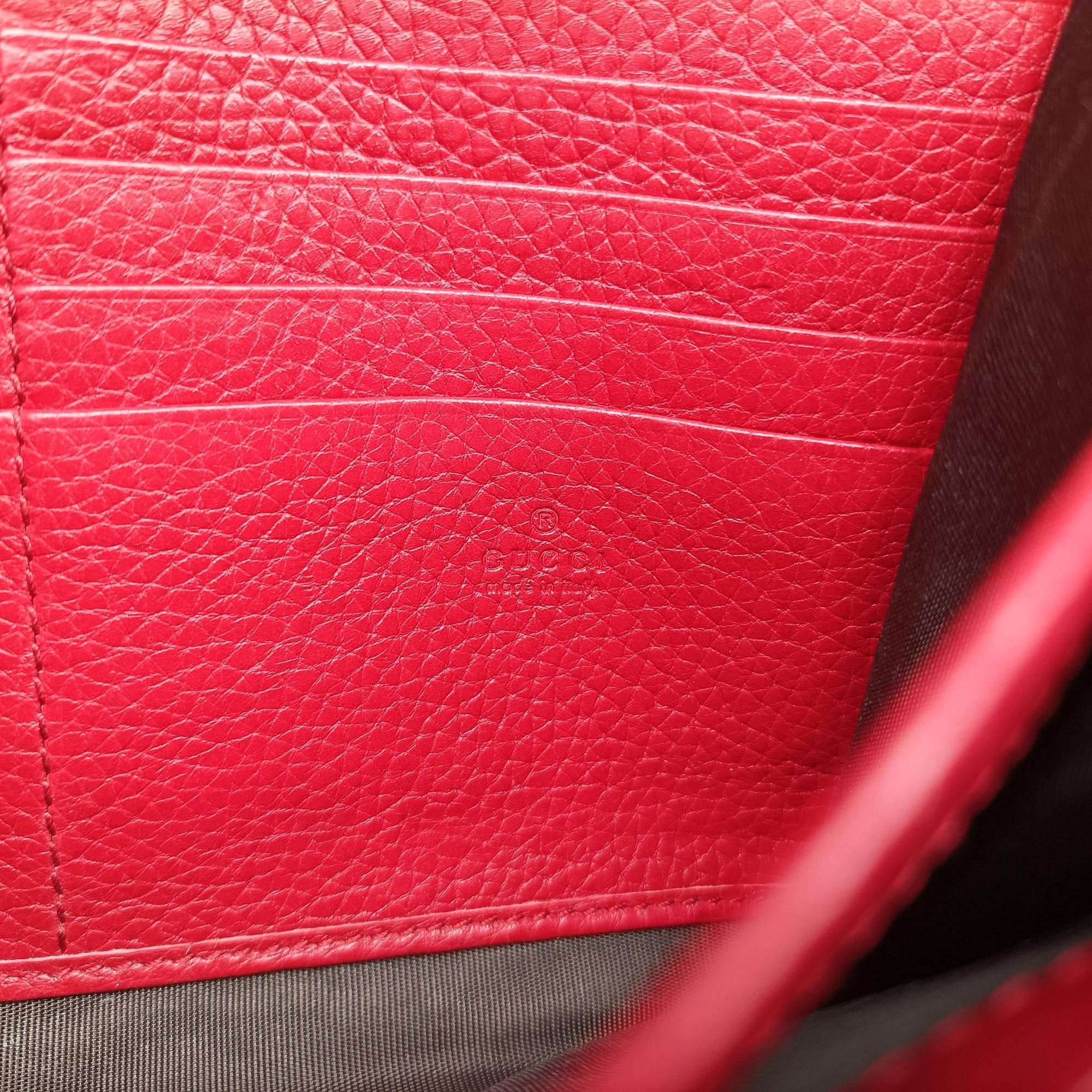 Vintage Gucci GG Marmont Red Leather 401232 shoulderbag | stylenewstar