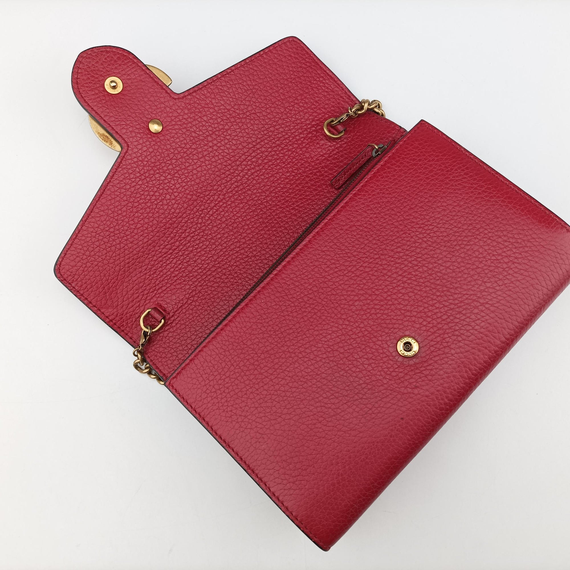 Vintage Gucci GG Marmont Red Leather 401232 shoulderbag | stylenewstar