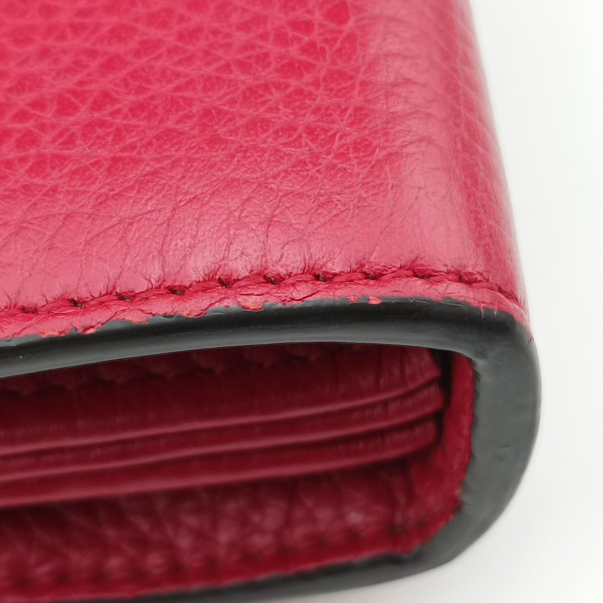 Vintage Gucci GG Marmont Red Leather 401232 shoulderbag | stylenewstar