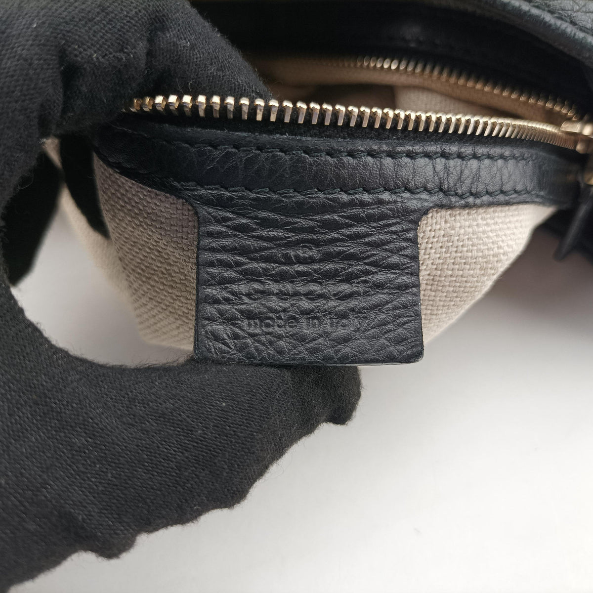 Pre-owned Gucci Greenwich hobo Black Leather 268749 shoulderbag | stylenewstar