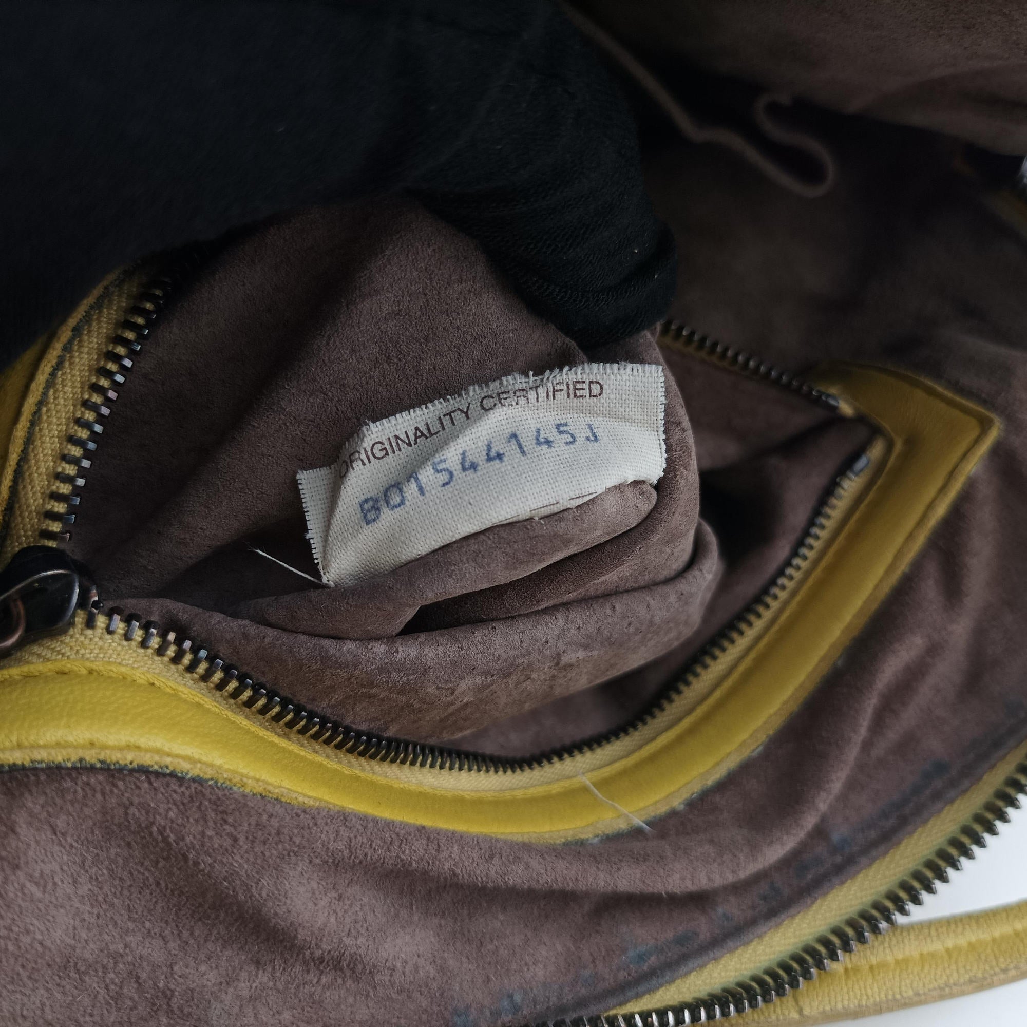 Pre-owned Bottega Veneta NODINI Intrecciato Yellow lambskin  shoulderbag | stylenewstar