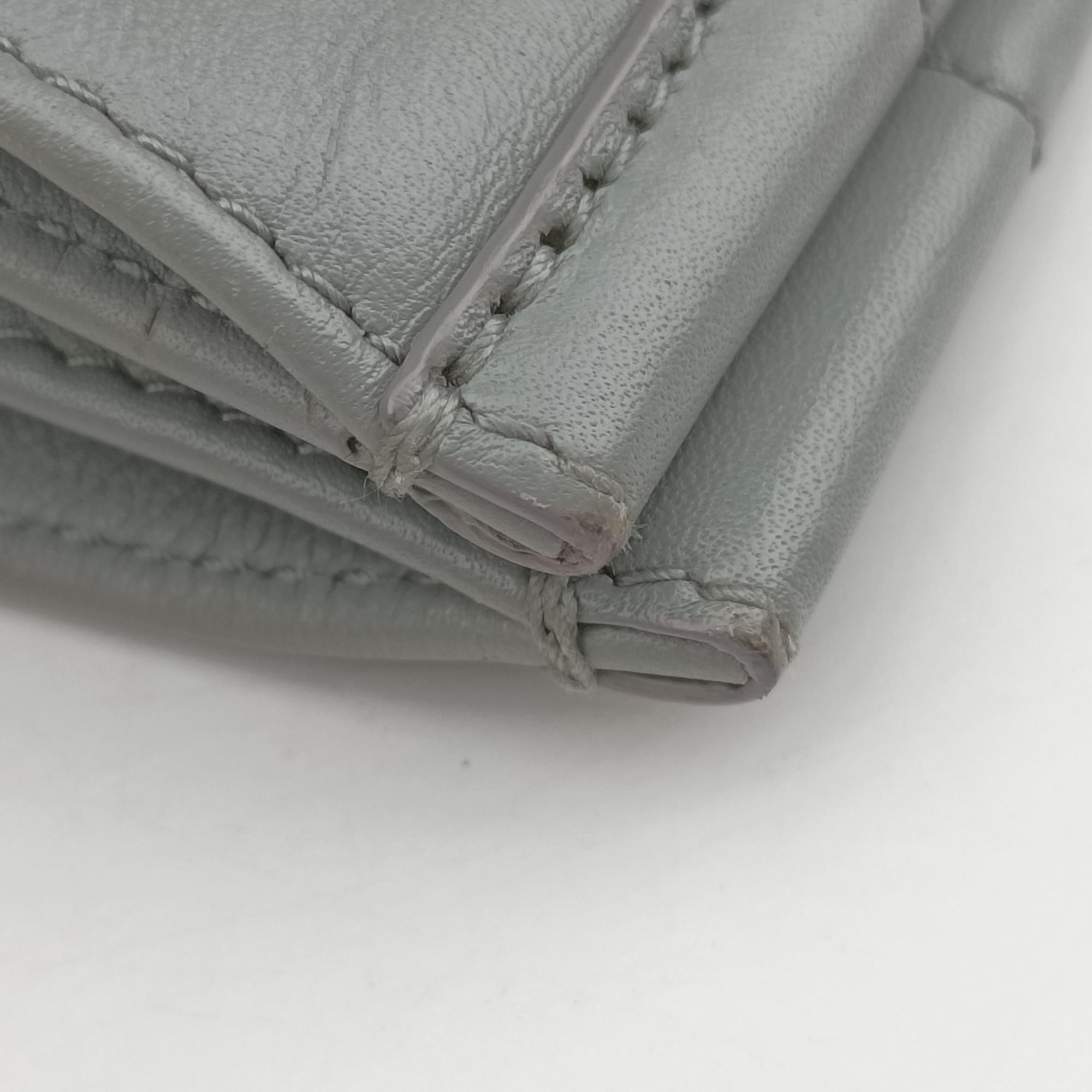 Secondhand Christian Dior Book Tote Bag Grey leather  handbag | stylenewstar