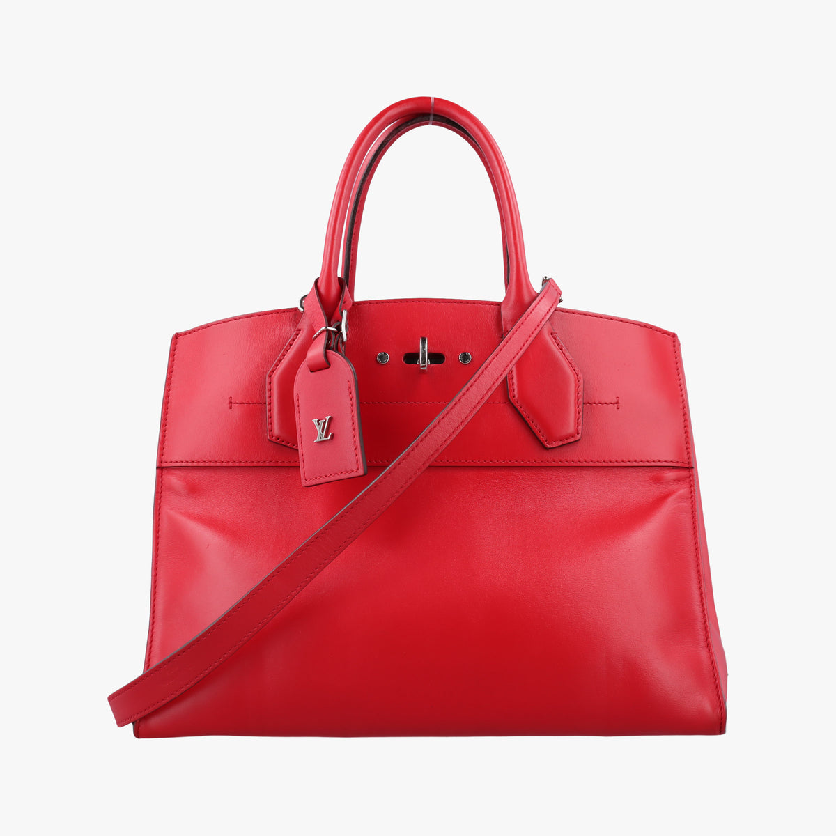 Secondhand Louis Vuitton City Steamer MM RUBIS Leather M51027 shoulderbag | stylenewstar