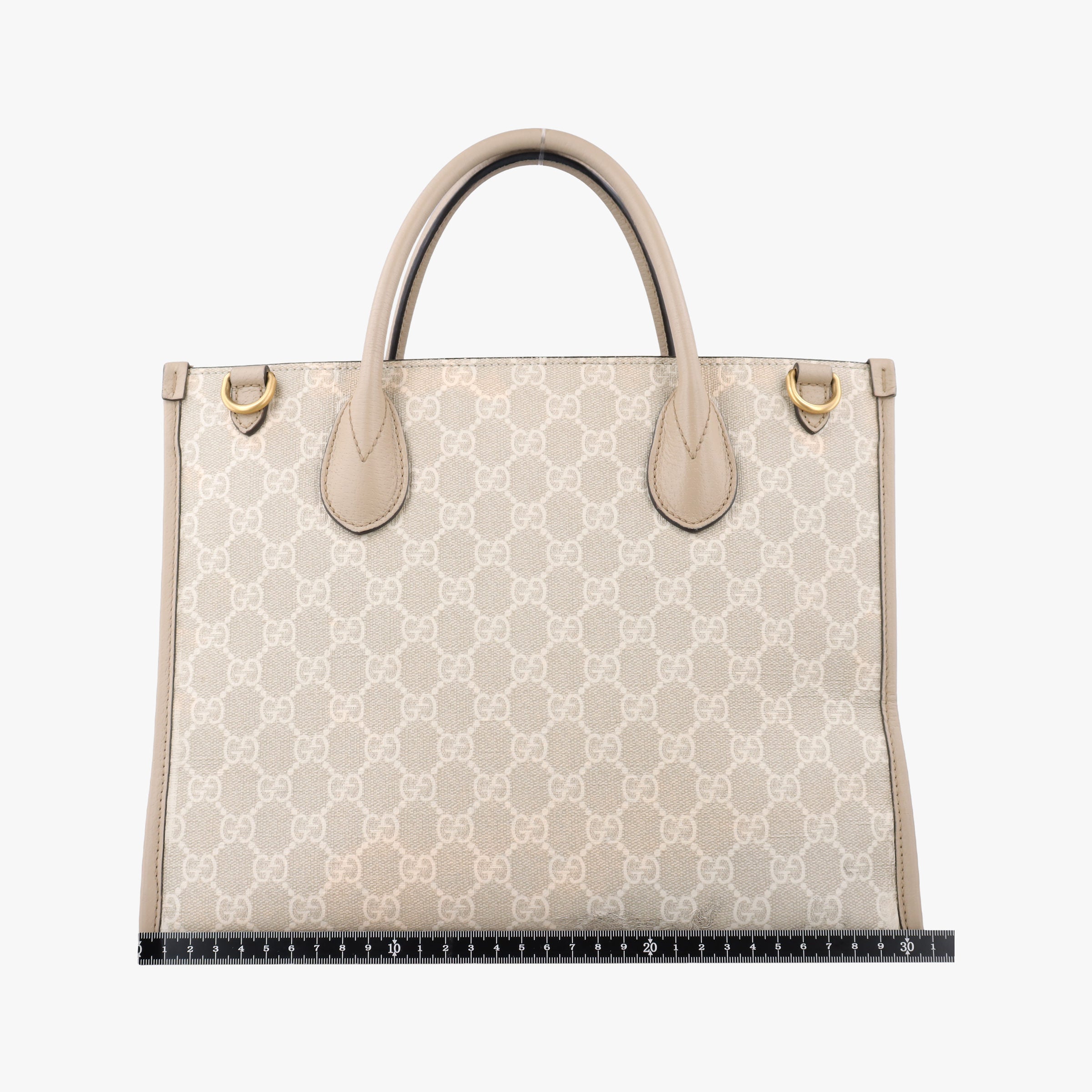 Pre-owned Gucci Interlocking G Beige PVC coated canvas×Leather 659983 shoulderbag | stylenewstar