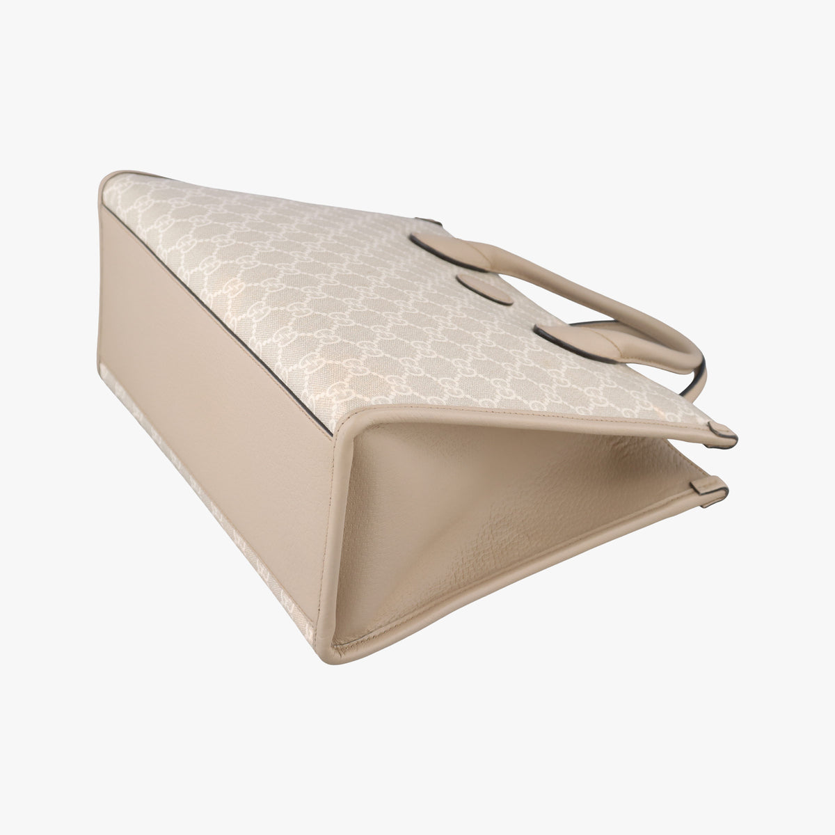 Pre-owned Gucci Interlocking G Beige PVC coated canvas×Leather 659983 shoulderbag | stylenewstar