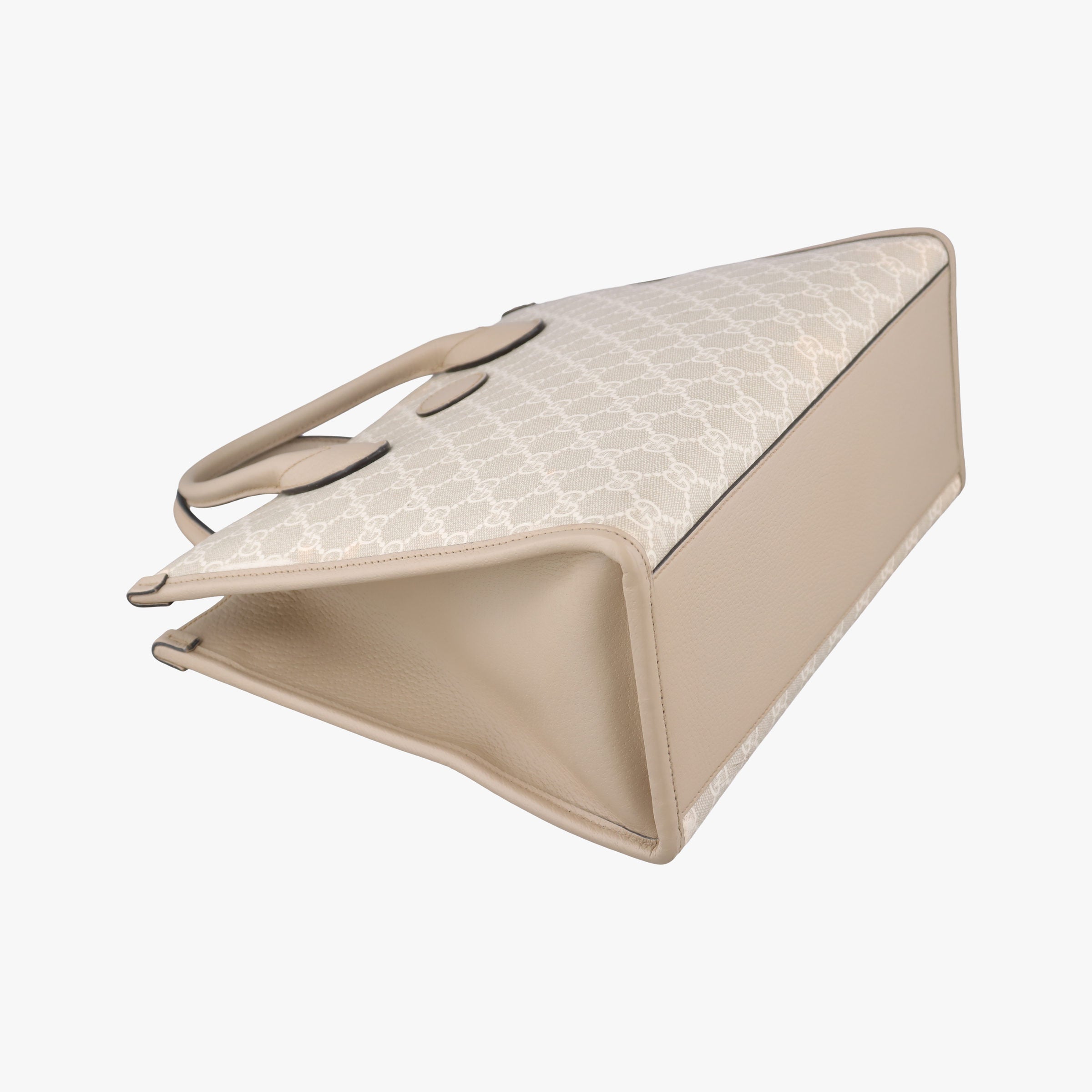 Pre-owned Gucci Interlocking G Beige PVC coated canvas×Leather 659983 shoulderbag | stylenewstar
