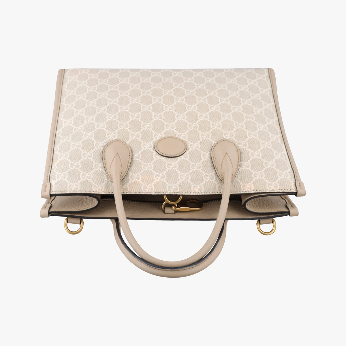 Pre-owned Gucci Interlocking G Beige PVC coated canvas×Leather 659983 shoulderbag | stylenewstar