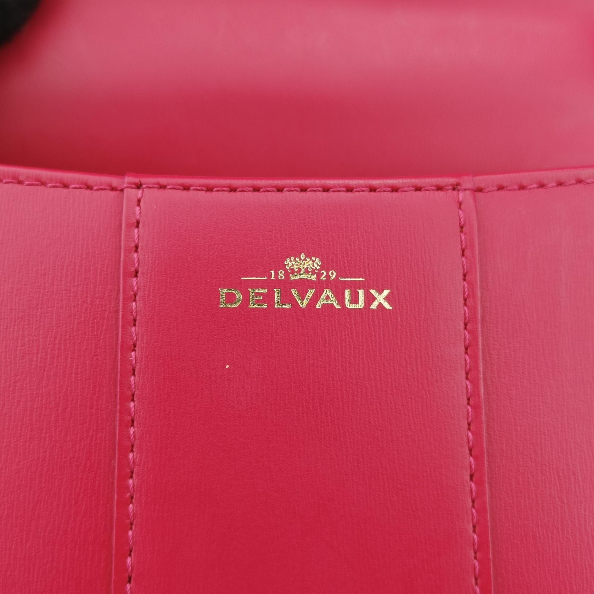 Pre-owned Delvaux Brillant Mini Rose leather  shoulderbag | stylenewstar
