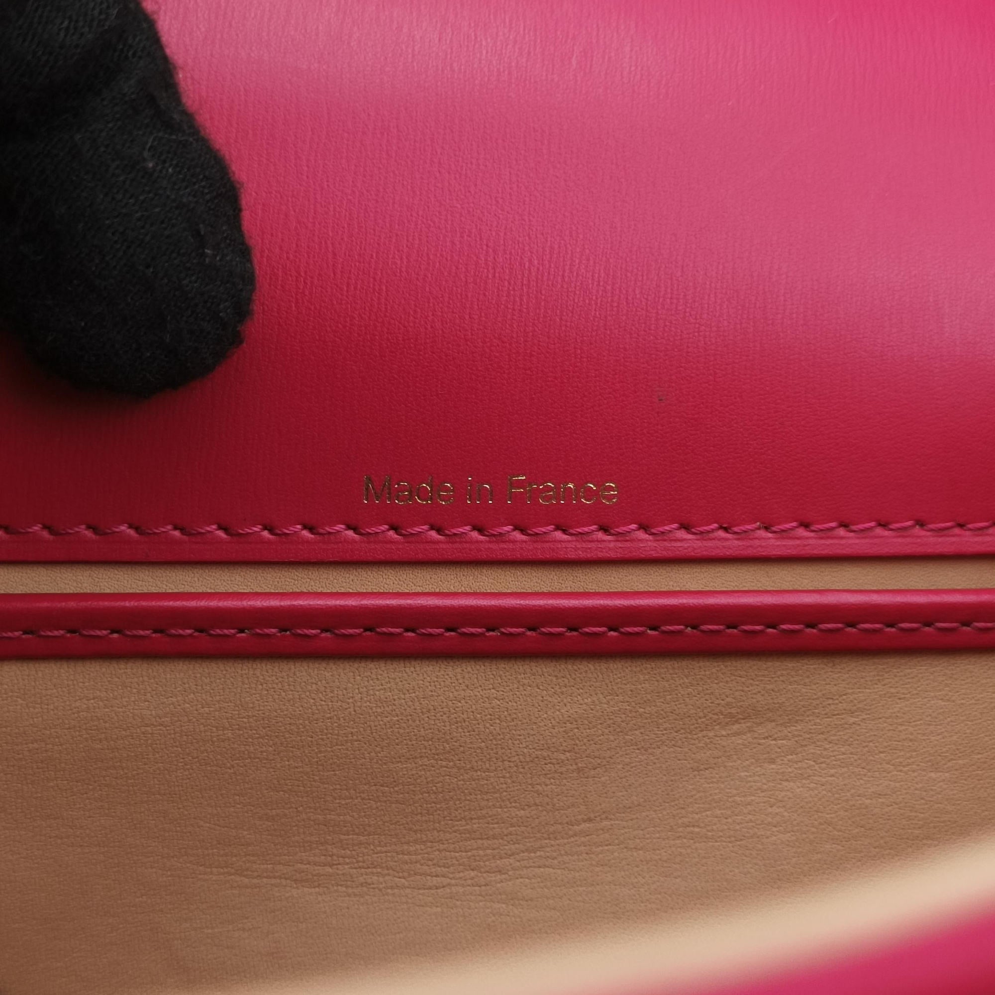 Pre-owned Delvaux Brillant Mini Rose leather  shoulderbag | stylenewstar