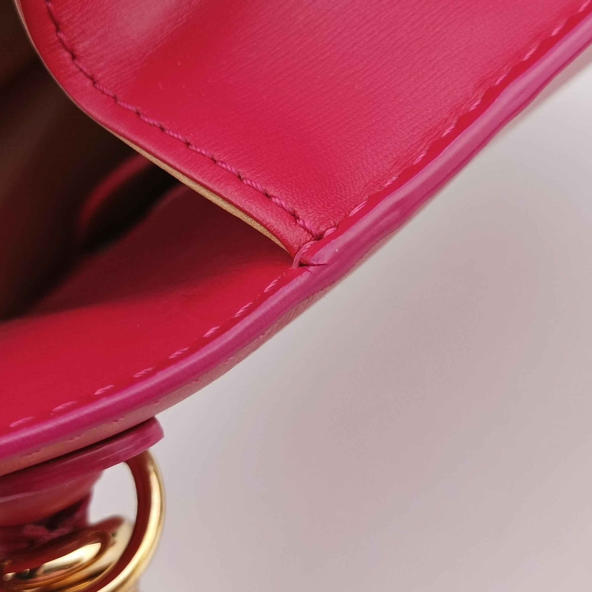 Pre-owned Delvaux Brillant Mini Rose leather  shoulderbag | stylenewstar