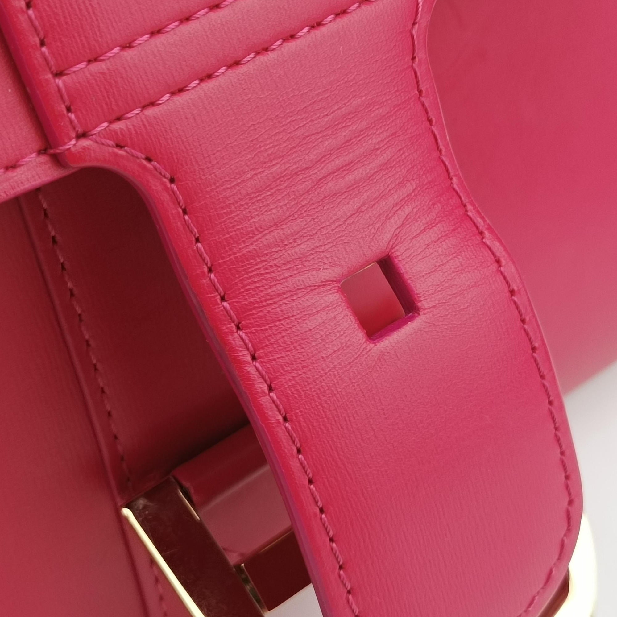 Pre-owned Delvaux Brillant Mini Rose leather  shoulderbag | stylenewstar