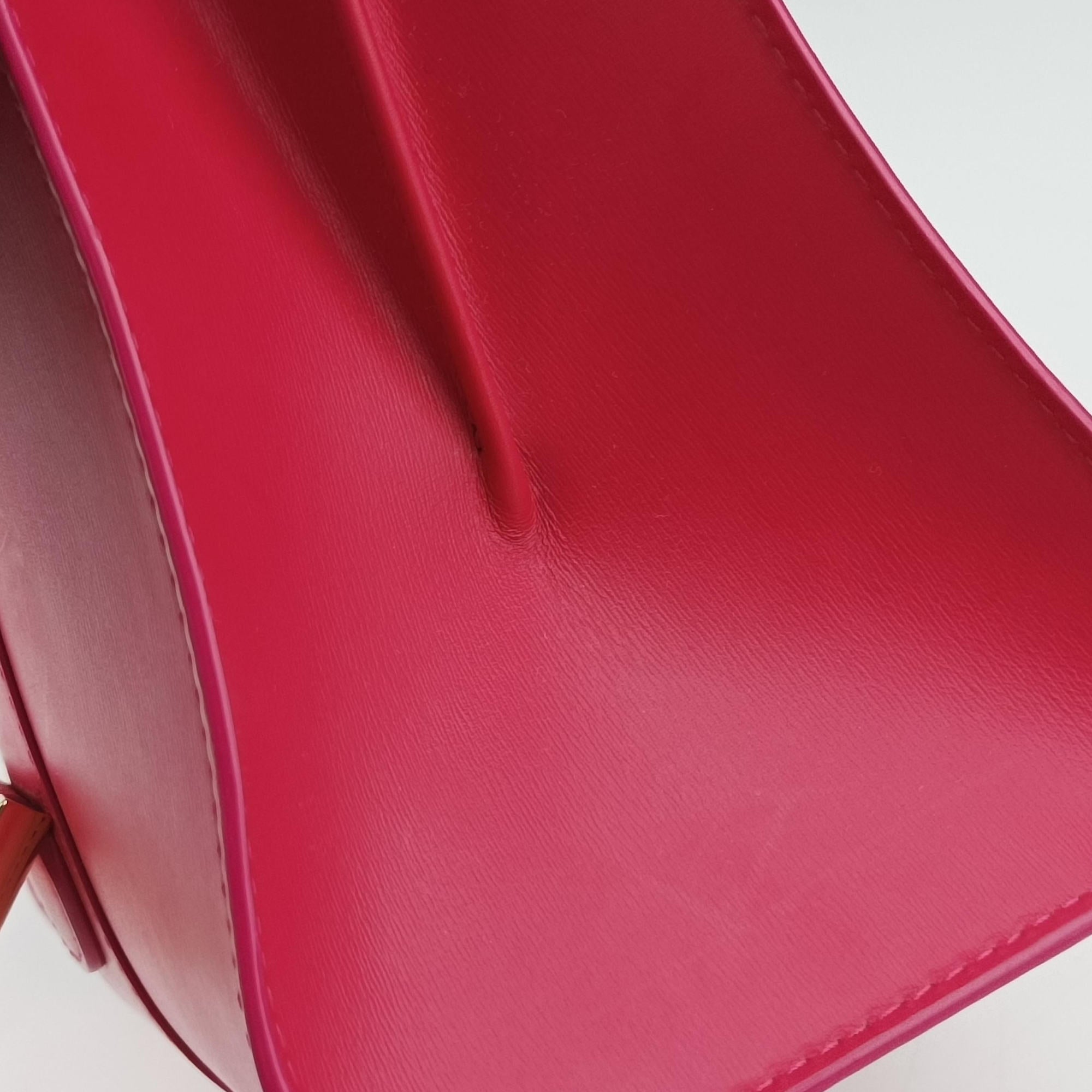 Pre-owned Delvaux Brillant Mini Rose leather  shoulderbag | stylenewstar