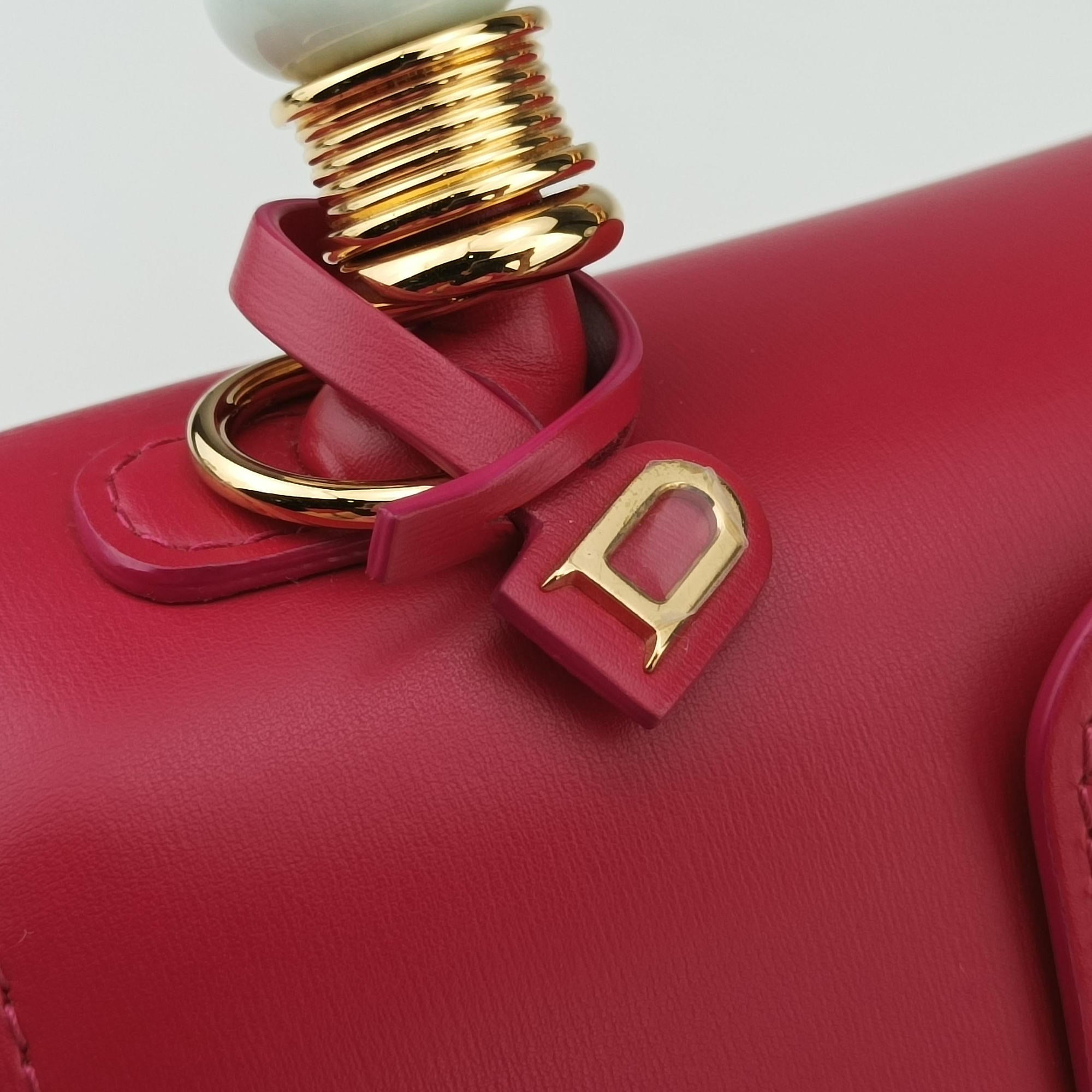 Pre-owned Delvaux Brillant Mini Rose leather  shoulderbag | stylenewstar