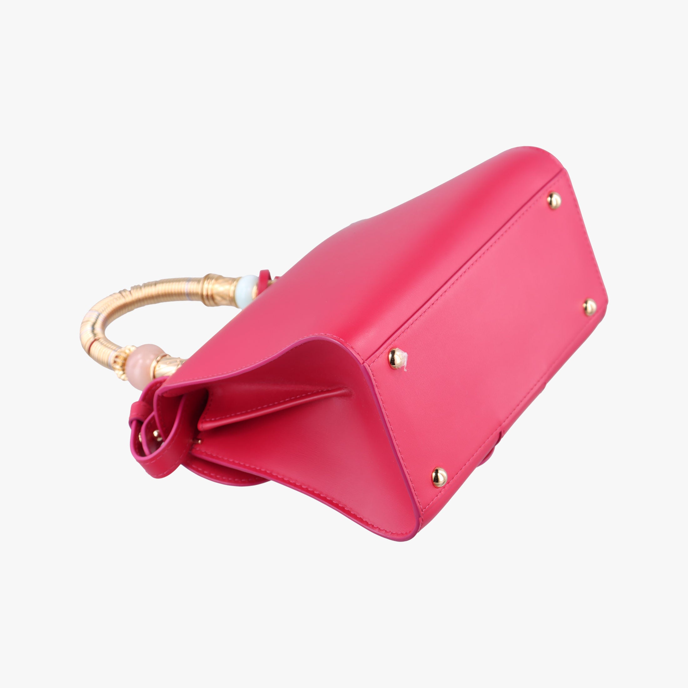 Pre-owned Delvaux Brillant Mini Rose leather  shoulderbag | stylenewstar