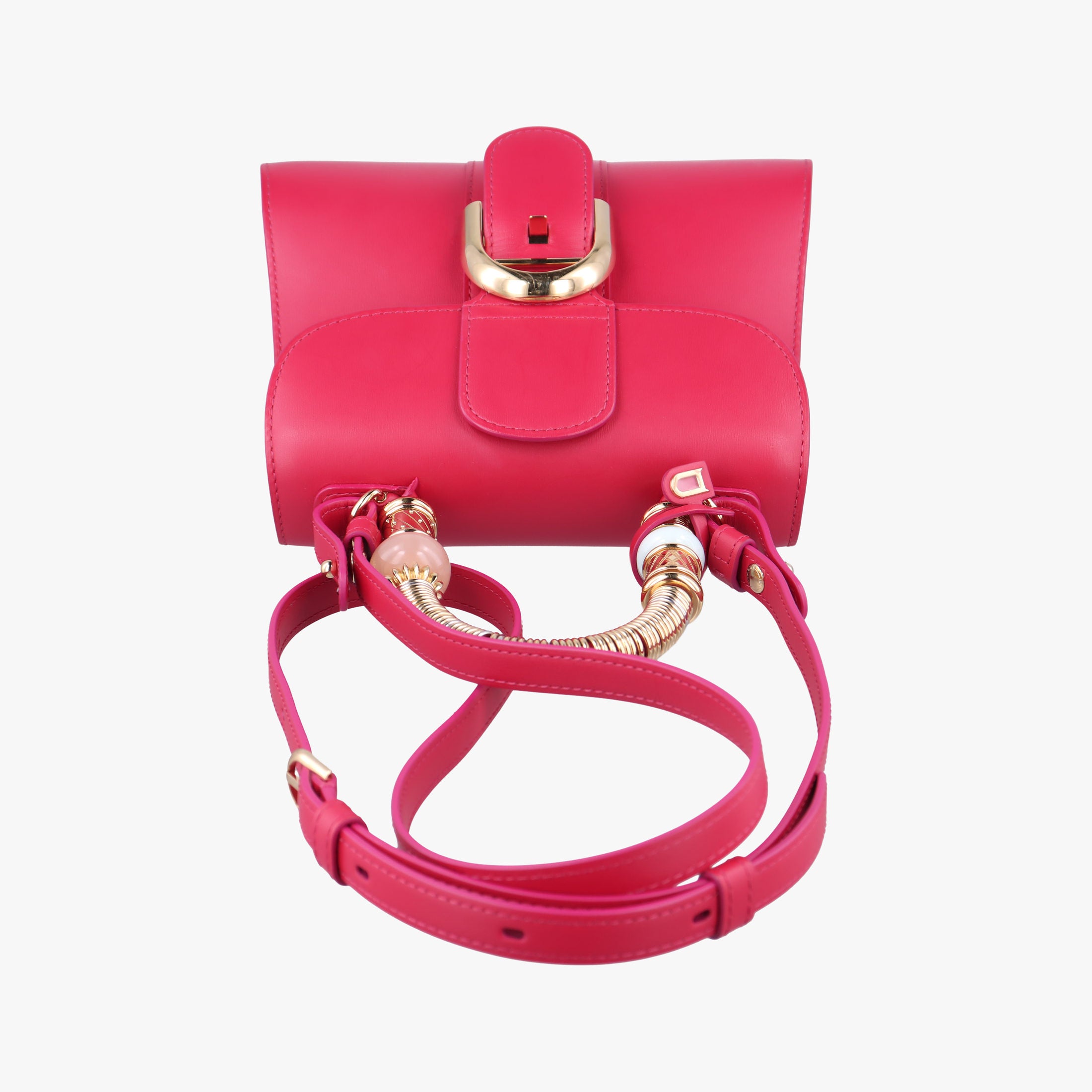 Pre-owned Delvaux Brillant Mini Rose leather  shoulderbag | stylenewstar