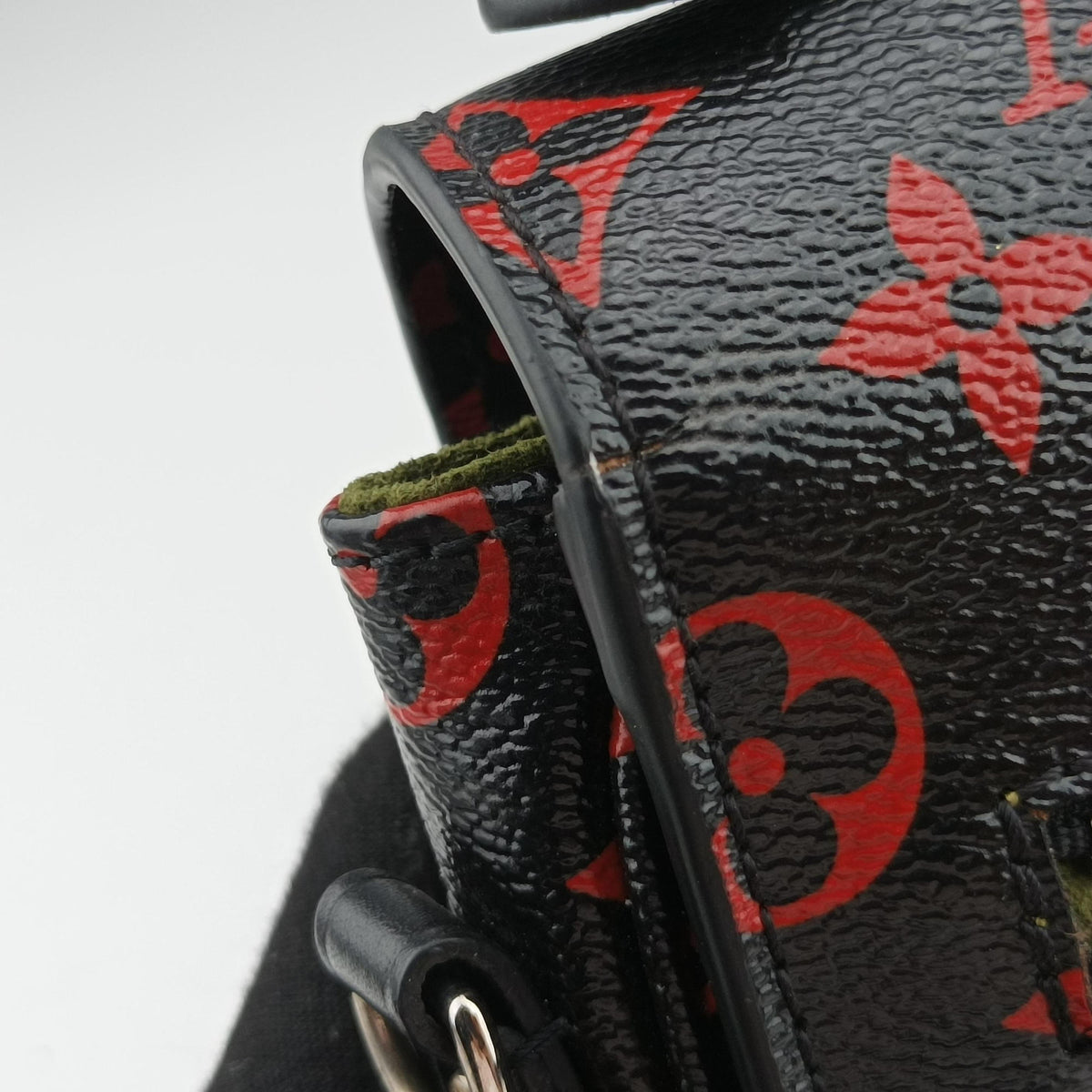 Pre-owned Louis Vuitton Pochette Metis MM Noir×ROUGE Monogram Infrarouge M41462 shoulderbag | stylenewstar