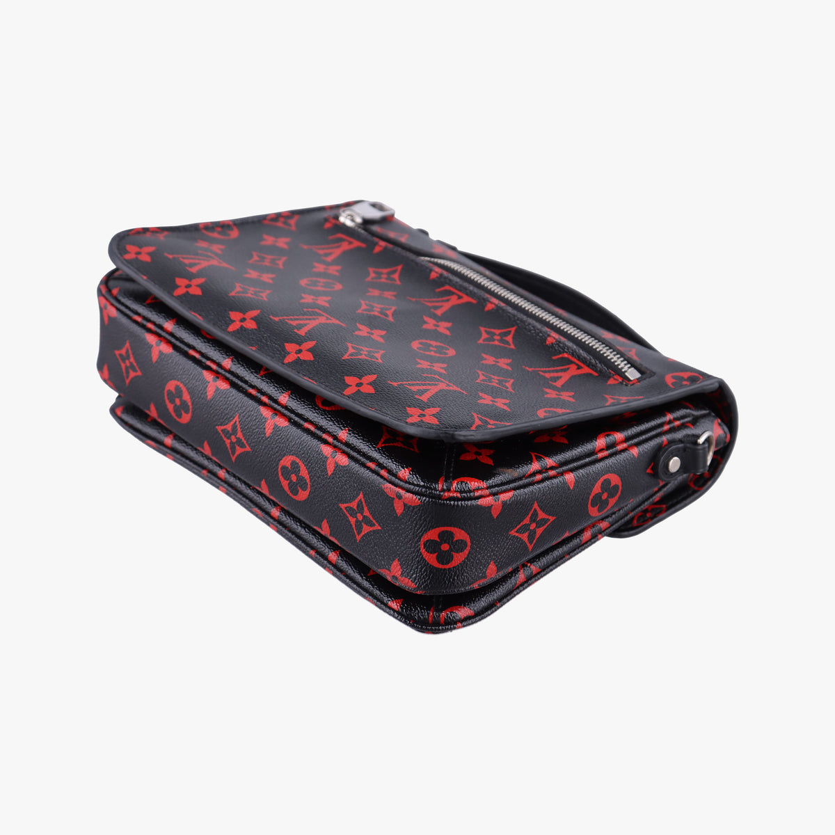 Pre-owned Louis Vuitton Pochette Metis MM Noir×ROUGE Monogram Infrarouge M41462 shoulderbag | stylenewstar