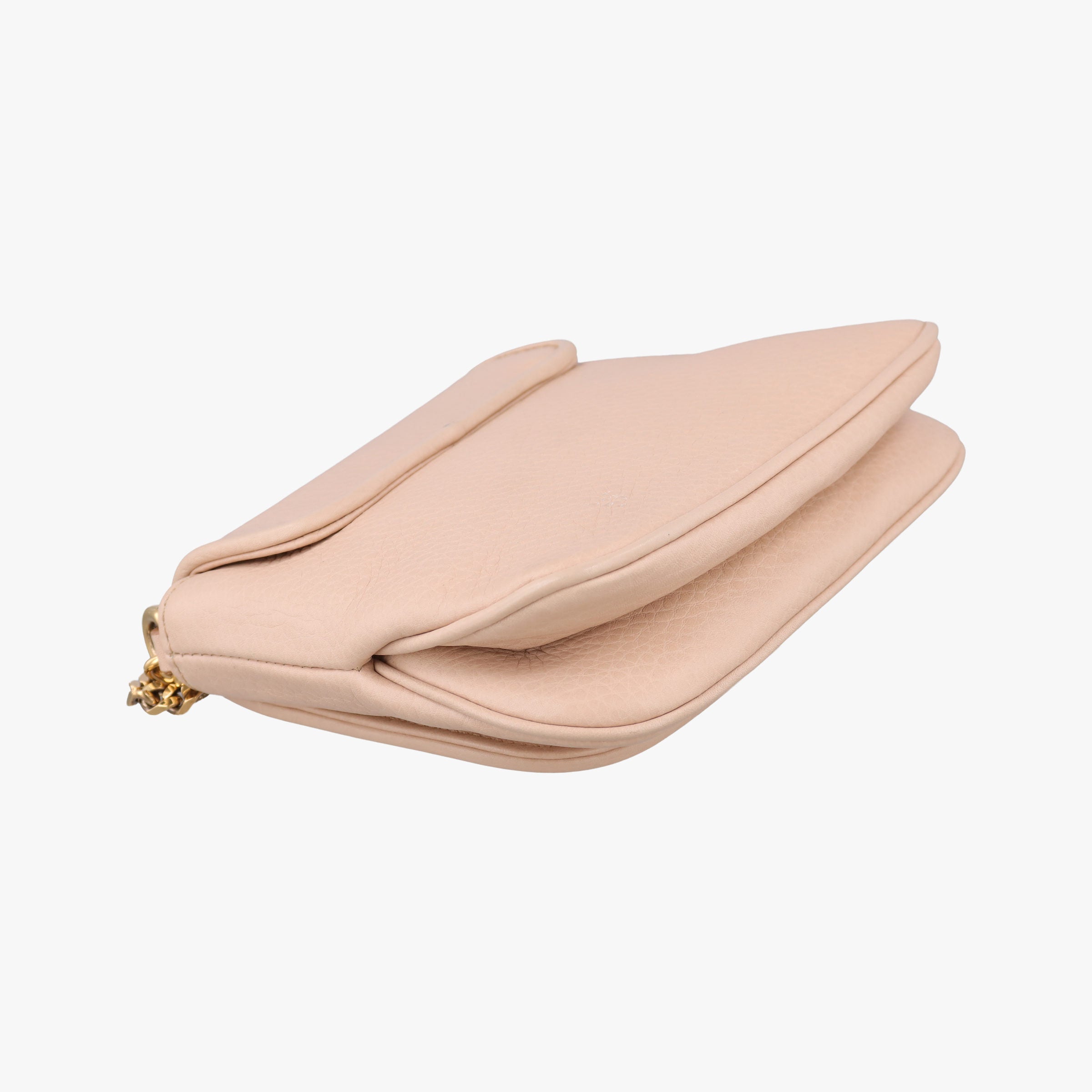 Pre-owned Gucci 1973 Double G Golden-pink Leather 251821 shoulderbag | stylenewstar