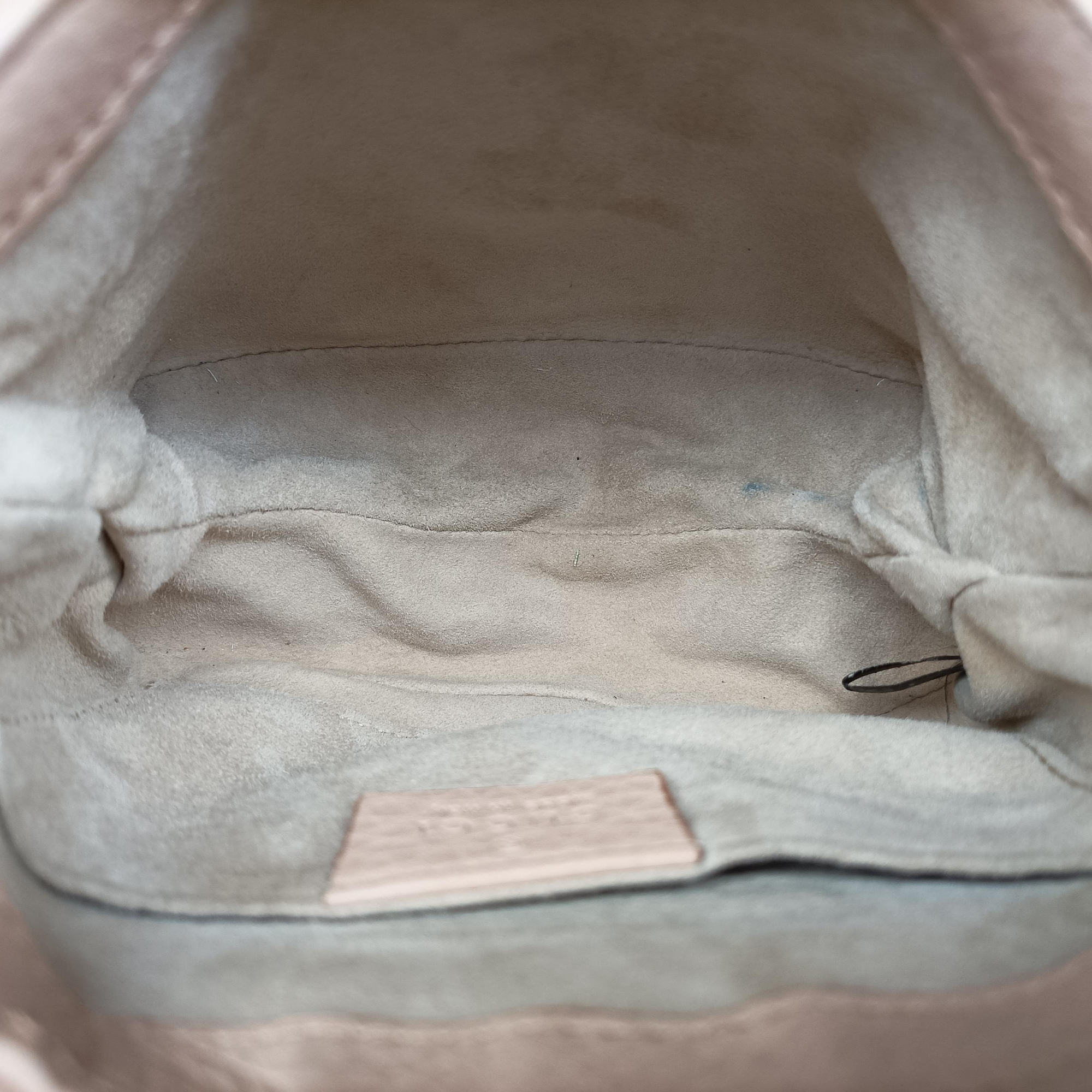 Pre-owned Gucci 1973 Double G Golden-pink Leather 251821 shoulderbag | stylenewstar