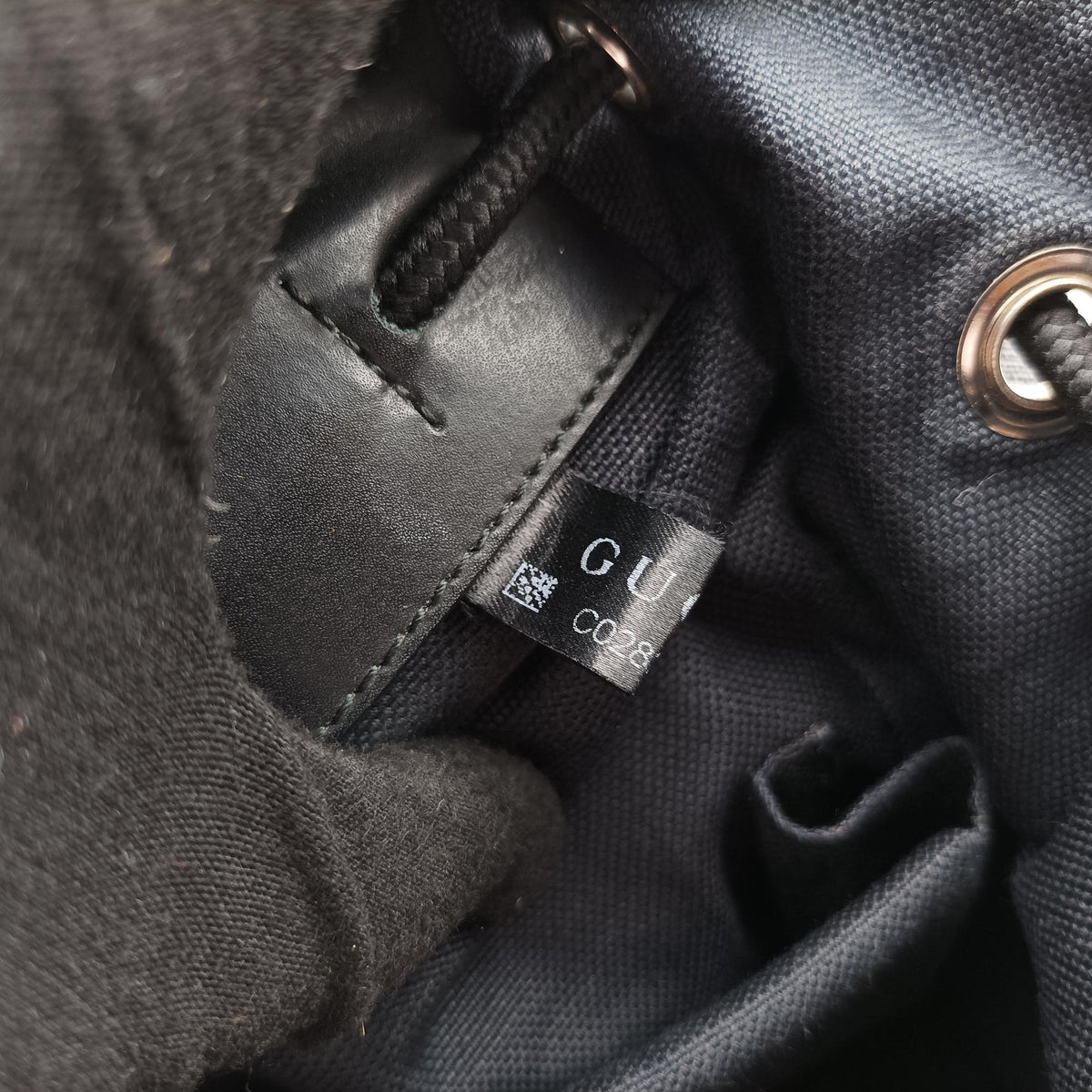 Pre-owned Gucci GG Supreme Black x Gray PVC coated canvas×leather 495563 backpack/rucksack | stylenewstar