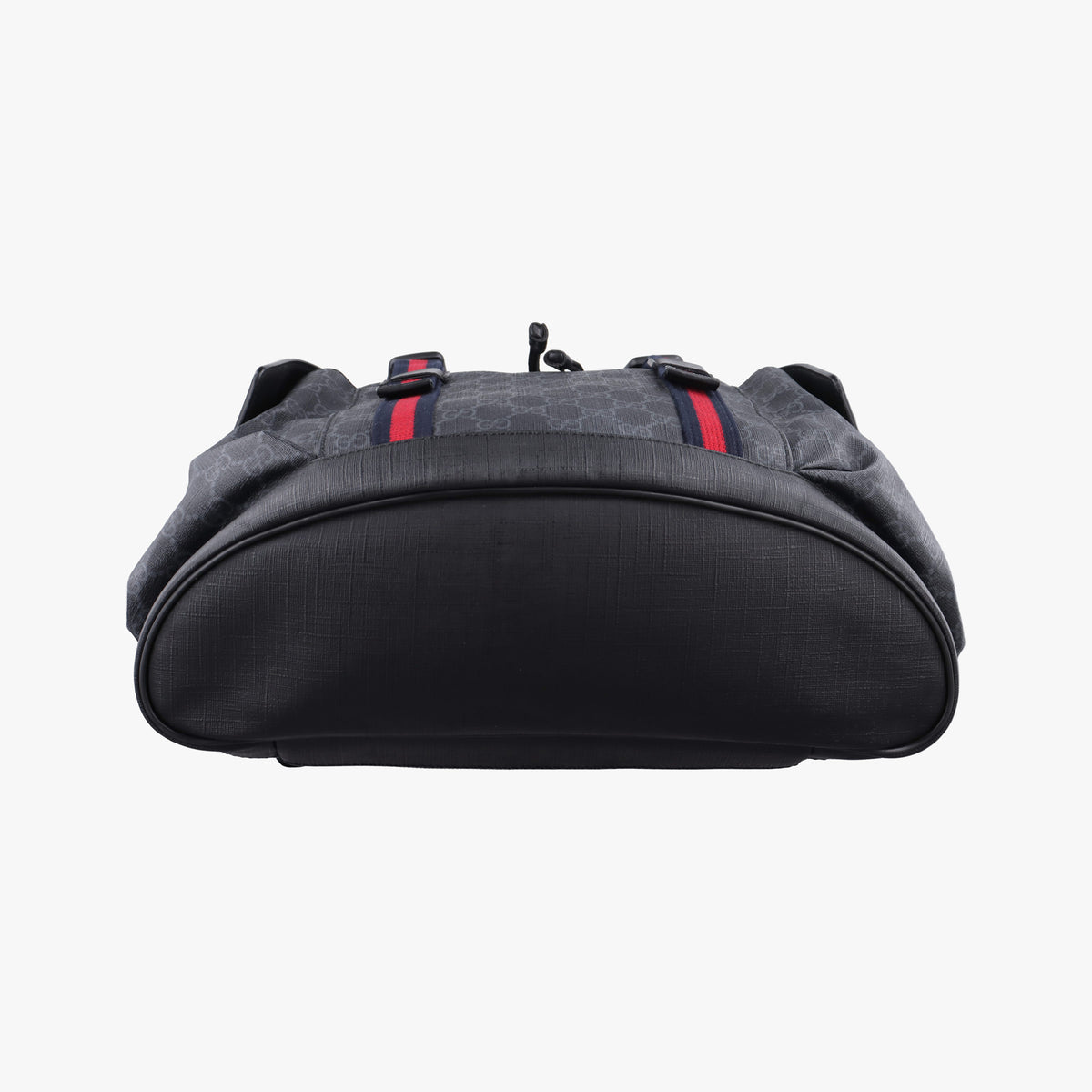 Pre-owned Gucci GG Supreme Black x Gray PVC coated canvas×leather 495563 backpack/rucksack | stylenewstar