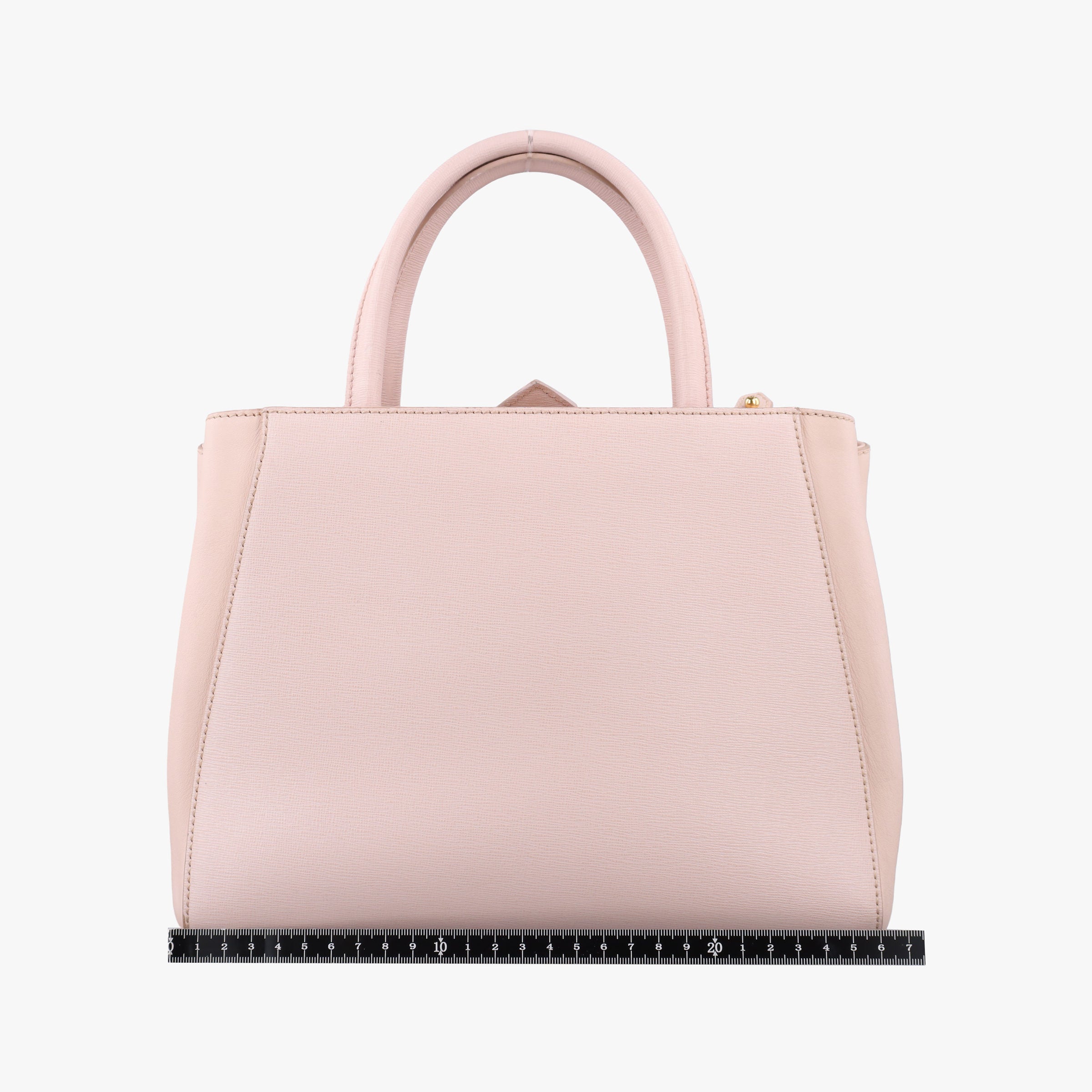 Pre-owned Fendi Petite 2 JOURS Pink Leather 8BH253 shoulderbag | stylenewstar