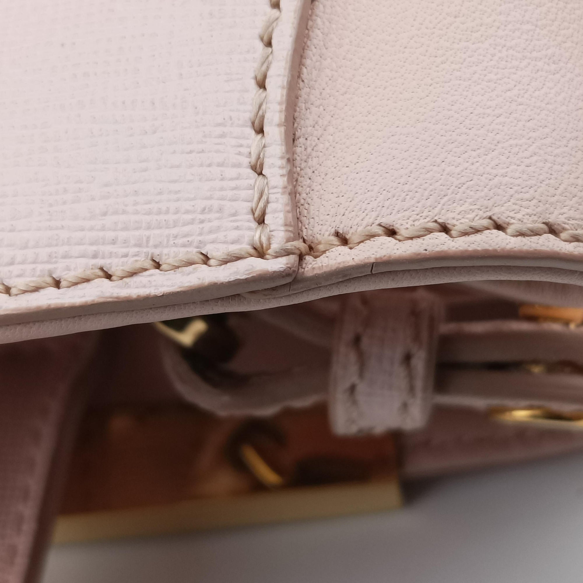 Pre-owned Fendi Petite 2 JOURS Pink Leather 8BH253 shoulderbag | stylenewstar