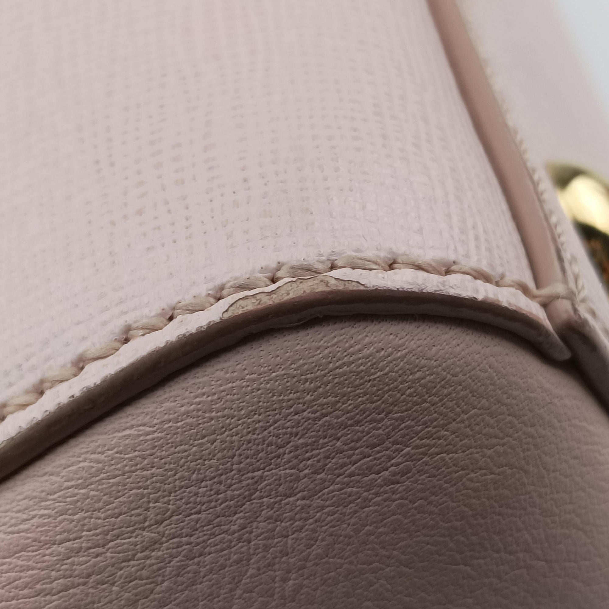Pre-owned Fendi Petite 2 JOURS Pink Leather 8BH253 shoulderbag | stylenewstar