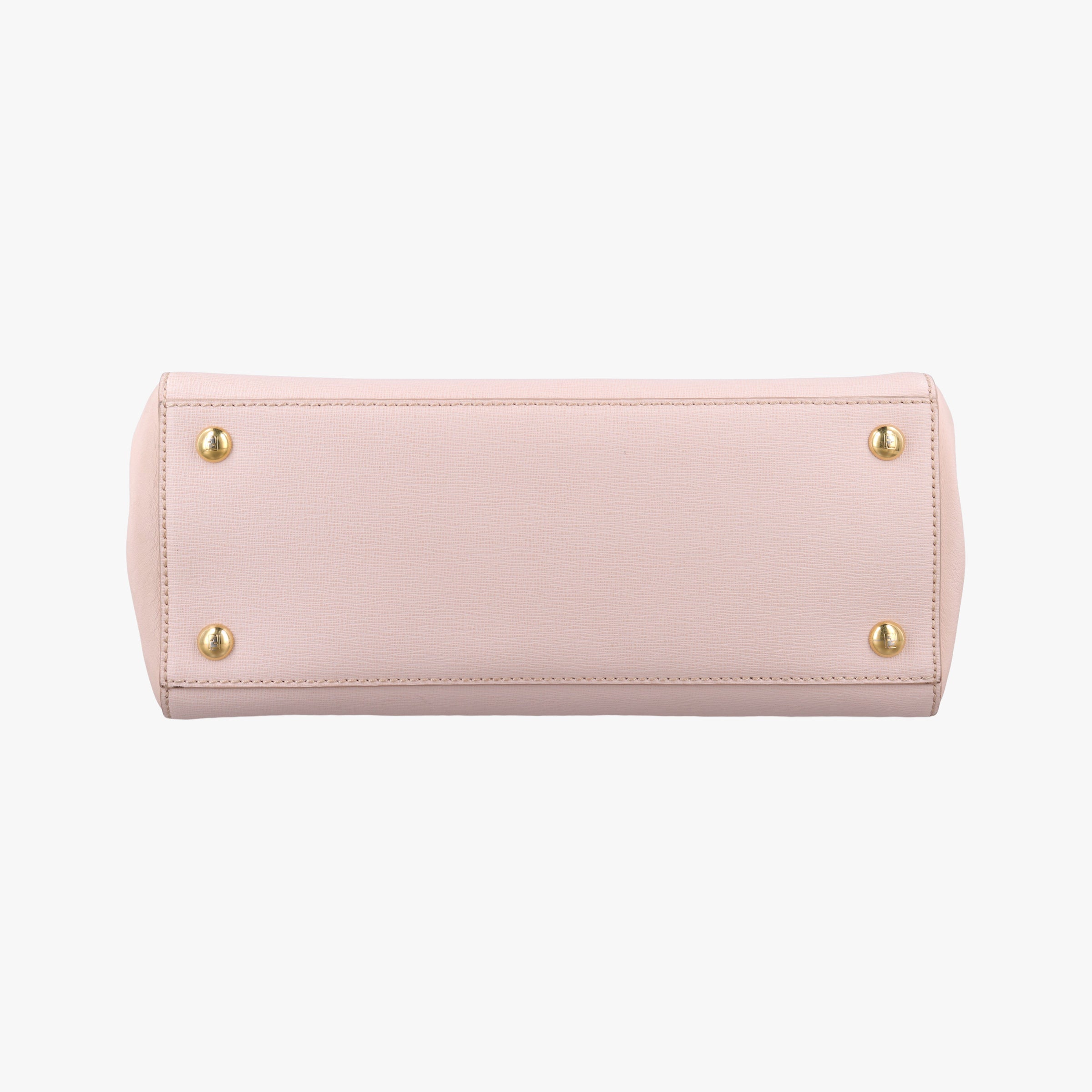 Pre-owned Fendi Petite 2 JOURS Pink Leather 8BH253 shoulderbag | stylenewstar