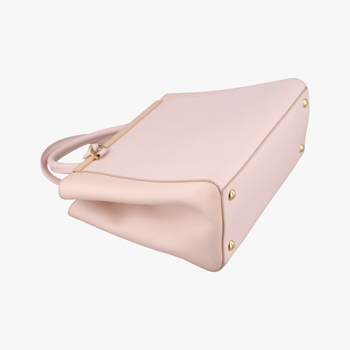 Pre-owned Fendi Petite 2 JOURS Pink Leather 8BH253 shoulderbag | stylenewstar