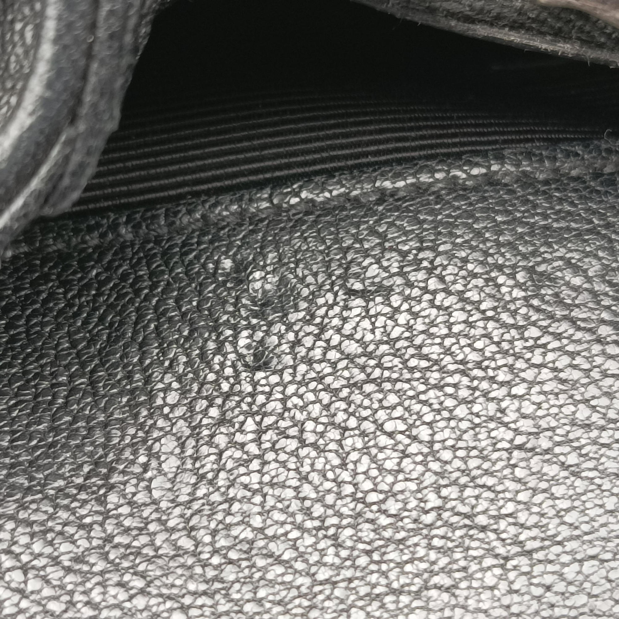 Pre-owned Yves Saint Laurent COLLEGE Black Leather 428056 shoulderbag | stylenewstar