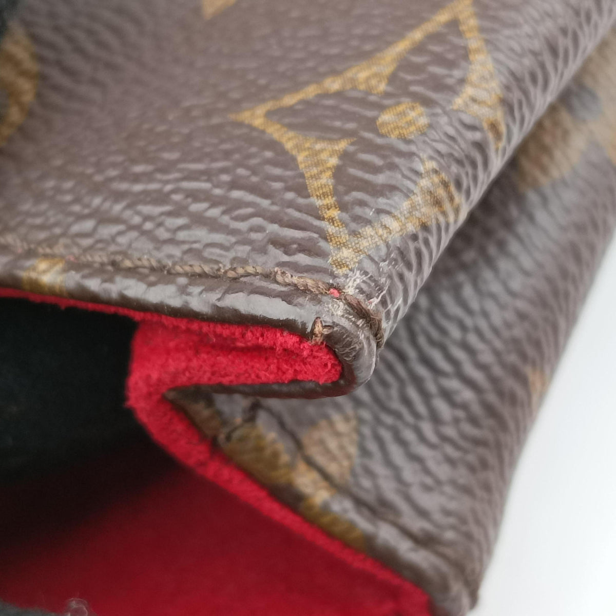 Vintage Louis Vuitton SAINT MICHEL Brown×COQUELICOT Monogram Canvas×epi M44031 shoulderbag | stylenewstar