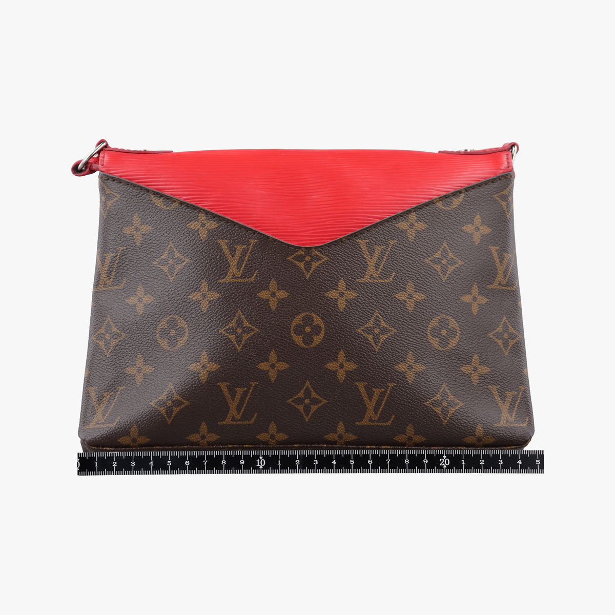 Vintage Louis Vuitton SAINT MICHEL Brown×COQUELICOT Monogram Canvas×epi M44031 shoulderbag | stylenewstar