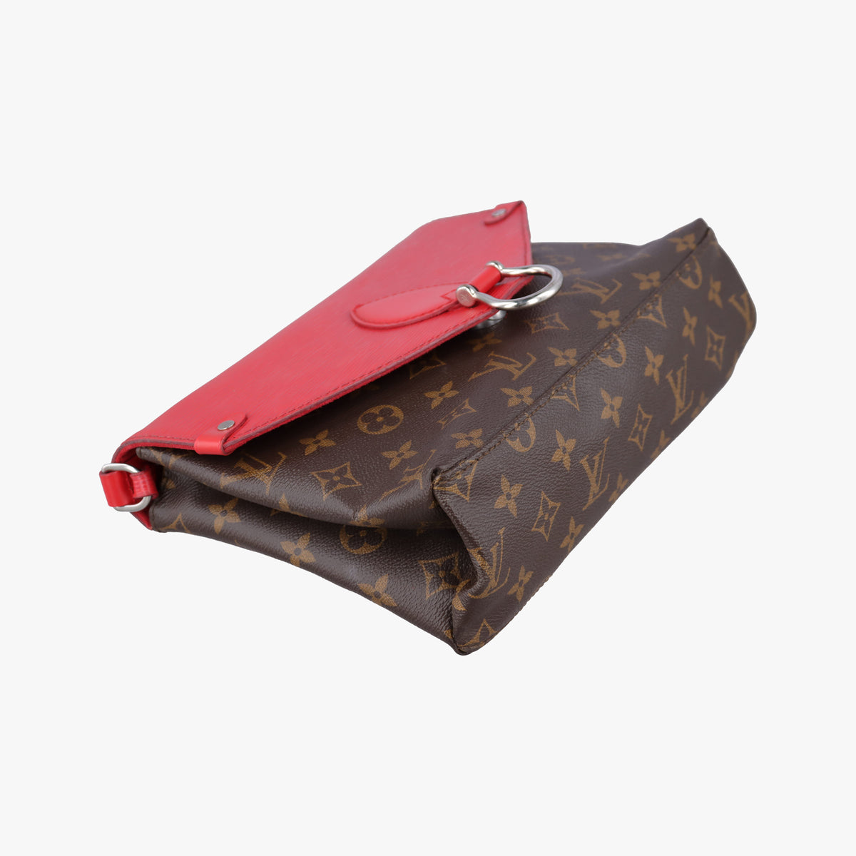 Vintage Louis Vuitton SAINT MICHEL Brown×COQUELICOT Monogram Canvas×epi M44031 shoulderbag | stylenewstar
