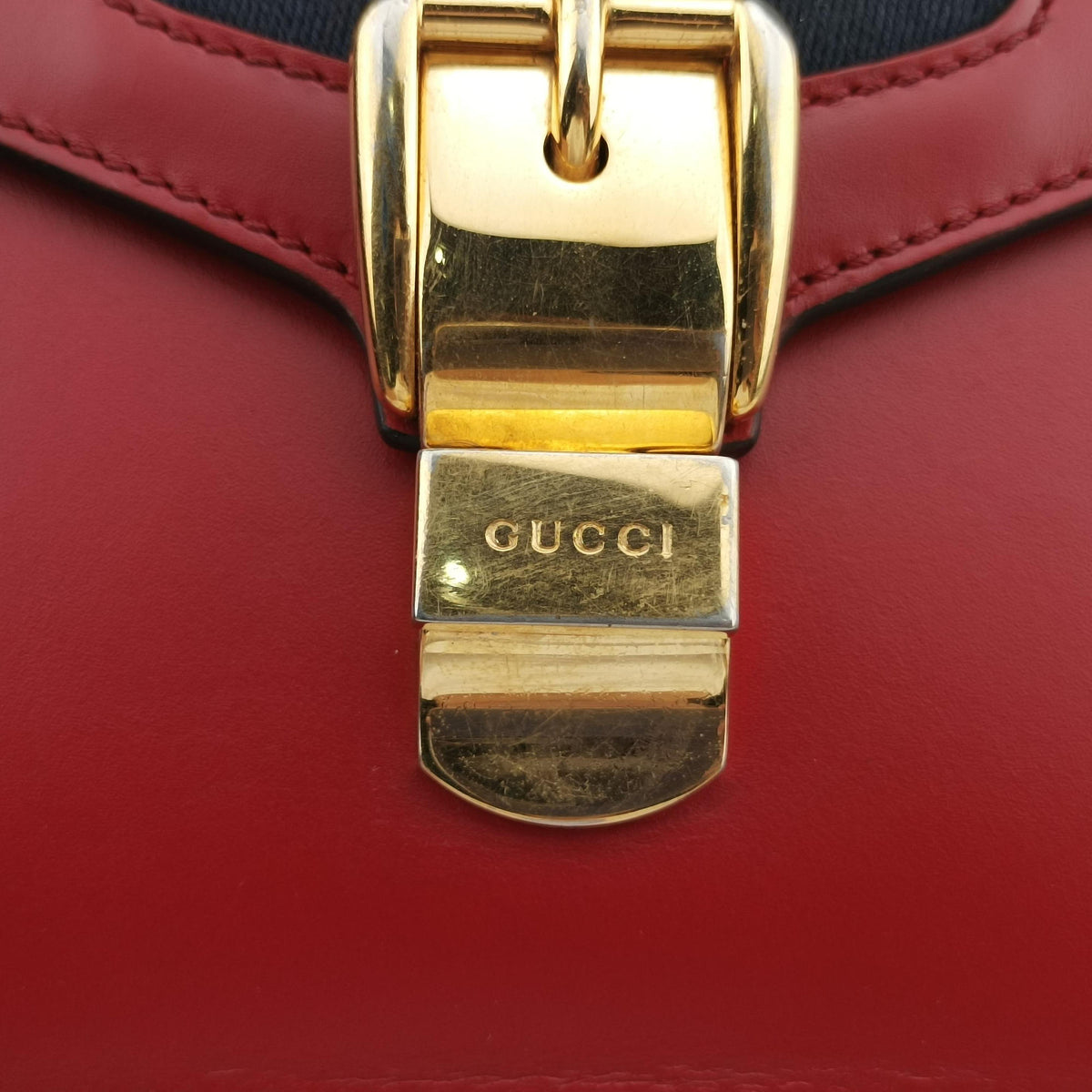 Pre-owned Gucci Sylvie Red Leather 470270 shoulderbag | stylenewstar