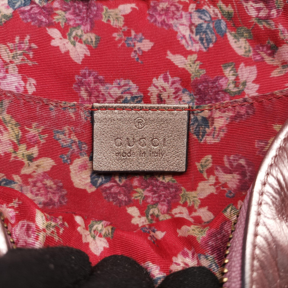 Secondhand Gucci Trapuntata Camera Zumi pink×green×multi Leather 541061 shoulderbag | stylenewstar
