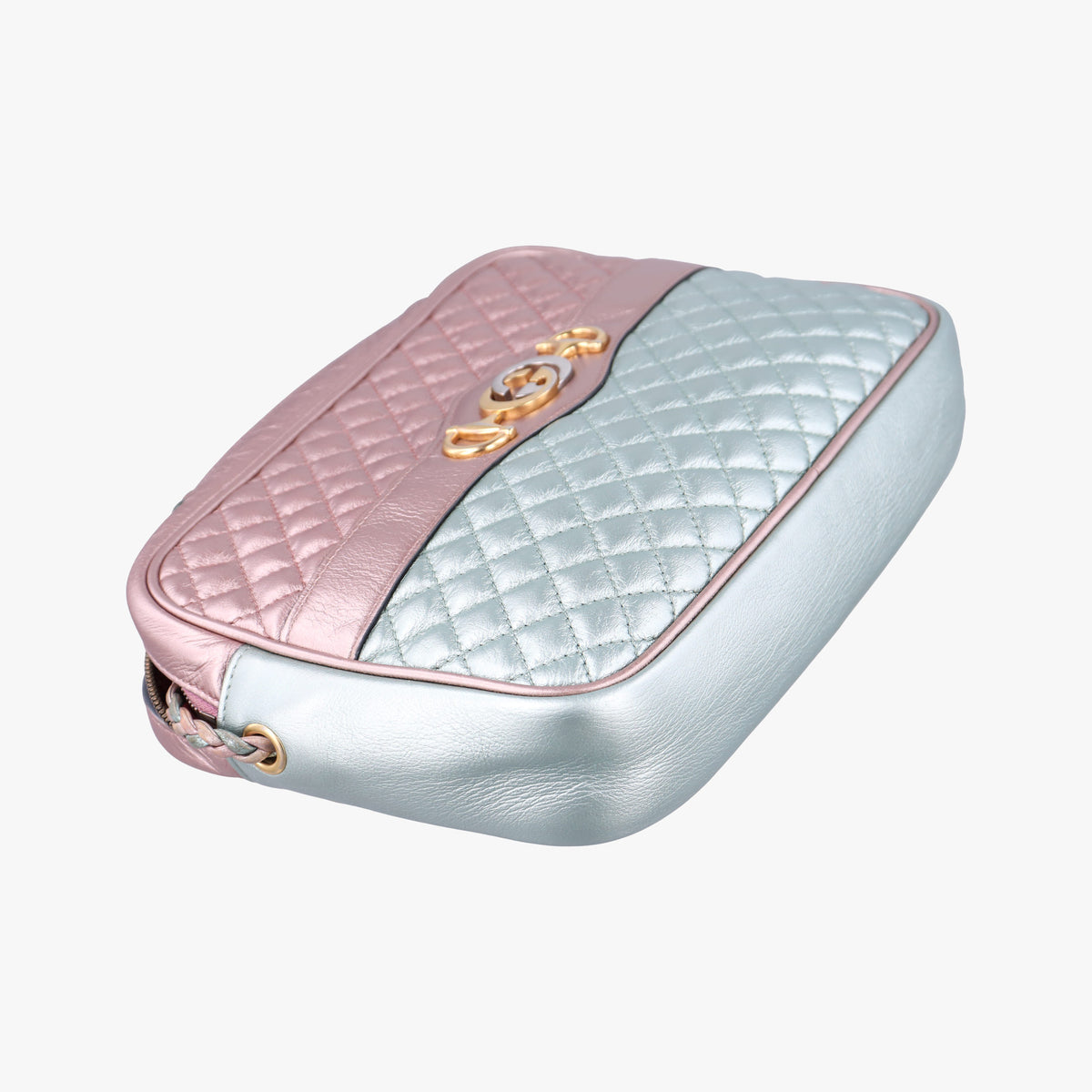 Secondhand Gucci Trapuntata Camera Zumi pink×green×multi Leather 541061 shoulderbag | stylenewstar