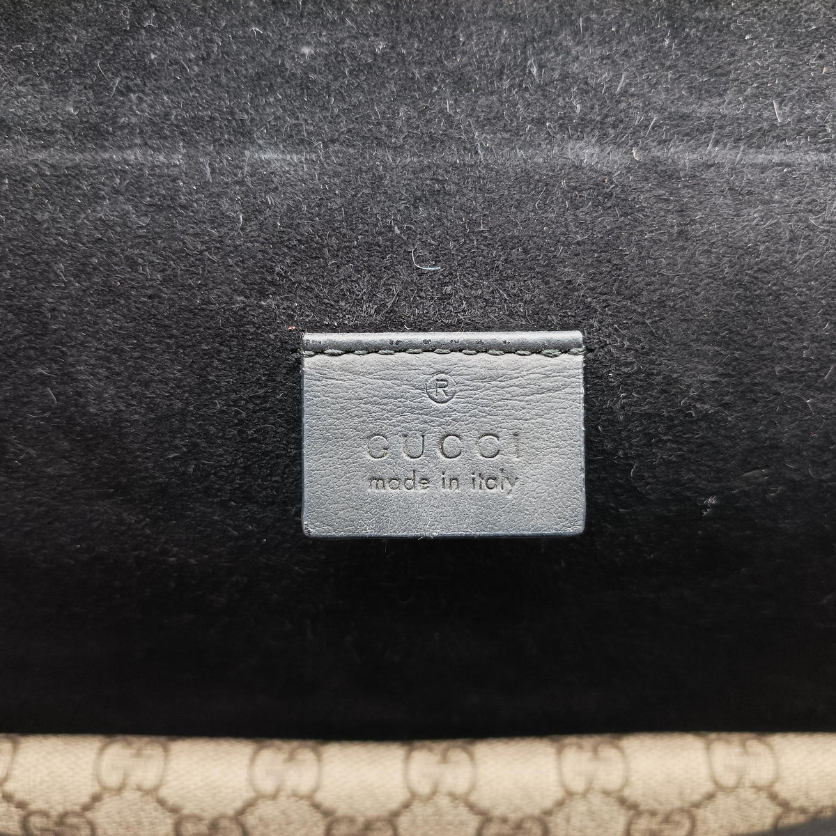 Pre-owned Gucci Dionysus beige×black PVC coated canvas × suede 400249 shoulderbag | stylenewstar