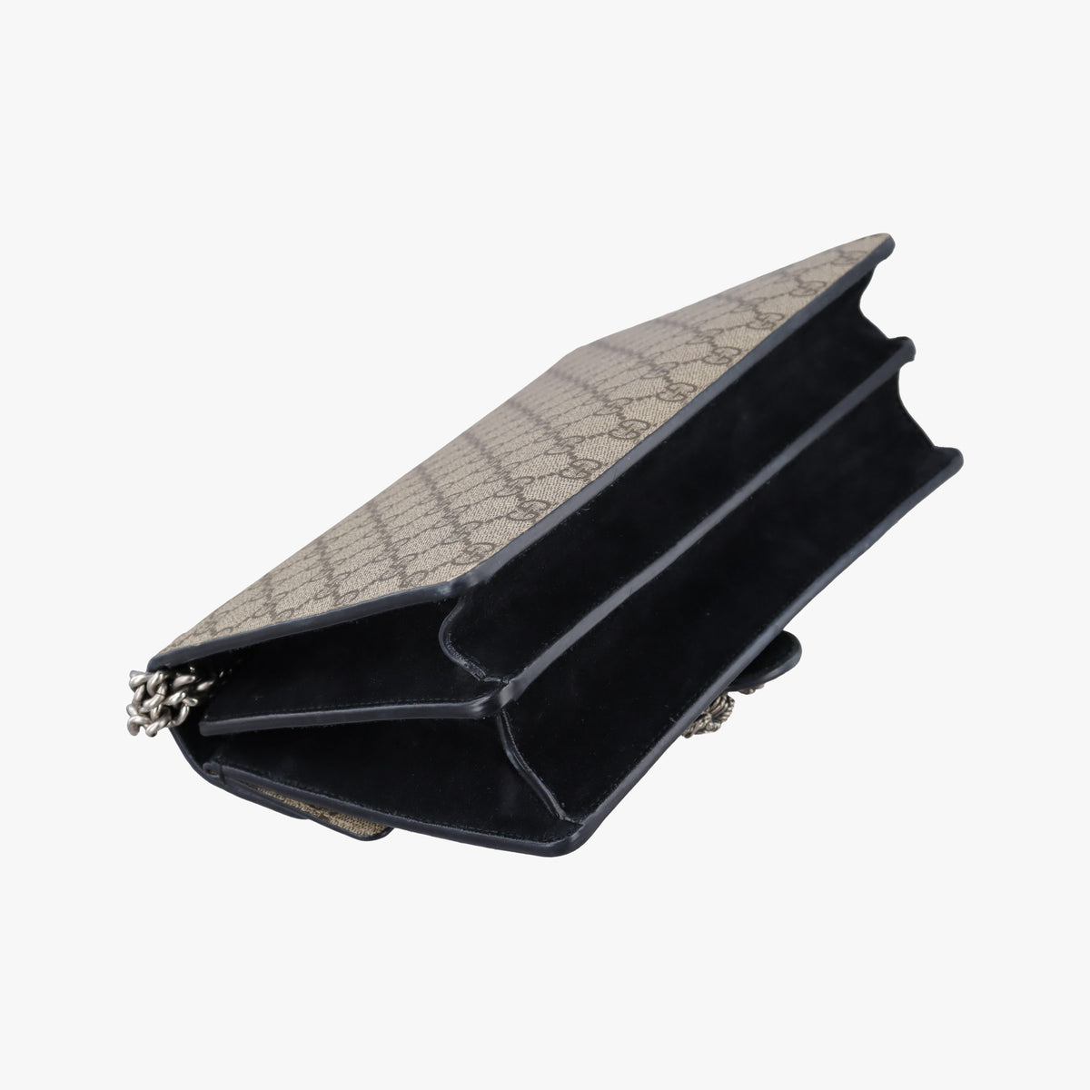 Pre-owned Gucci Dionysus beige×black PVC coated canvas × suede 400249 shoulderbag | stylenewstar