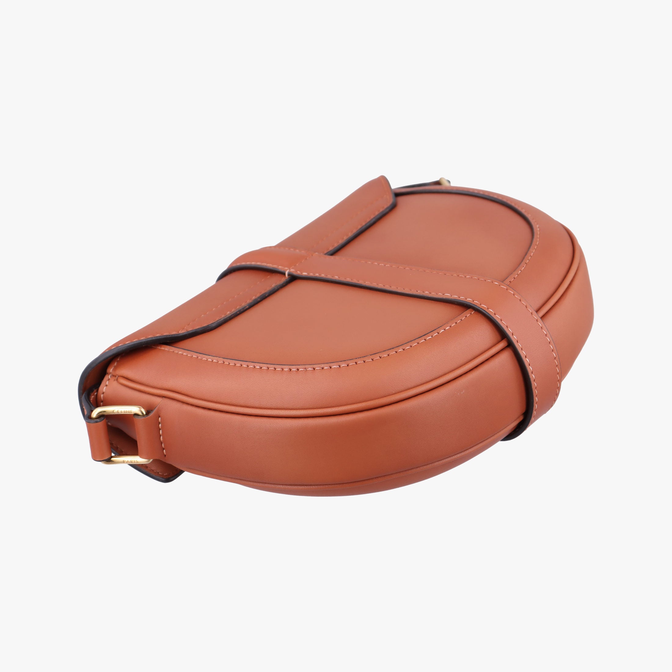 Pre-owned Celine Besace 16 Small Brown Leather W-SL-2 shoulderbag | stylenewstar