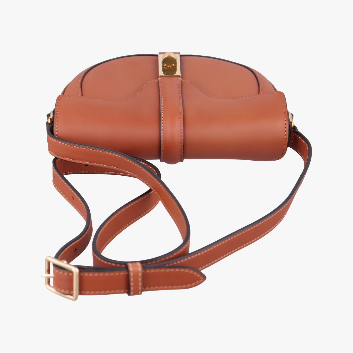 Pre-owned Celine Besace 16 Small Brown Leather W-SL-2 shoulderbag | stylenewstar